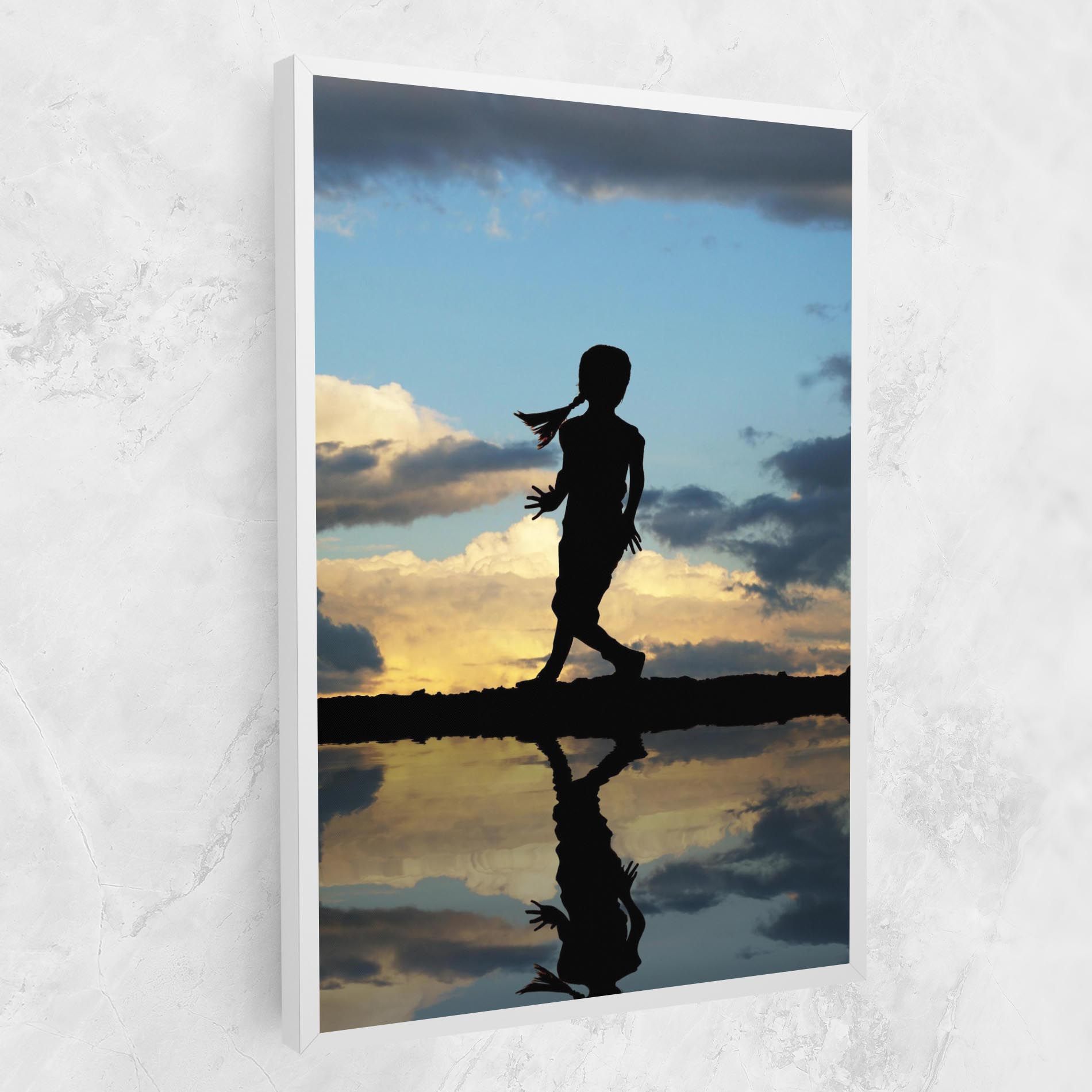 Little Girl Jumping mockup 1