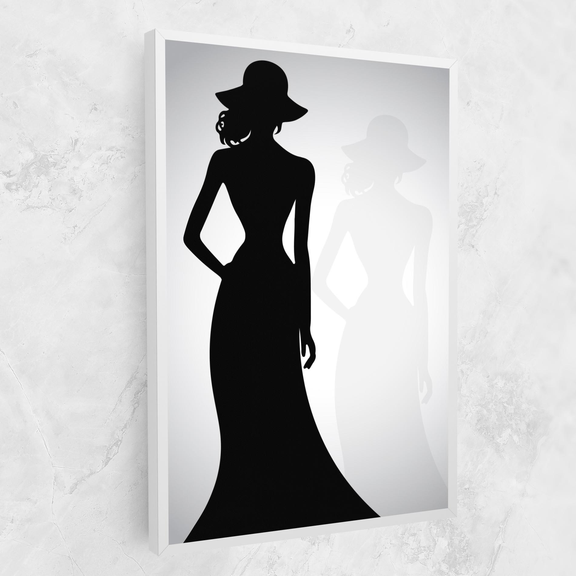 Tablou Canvas Silhouette Lady mockup 1
