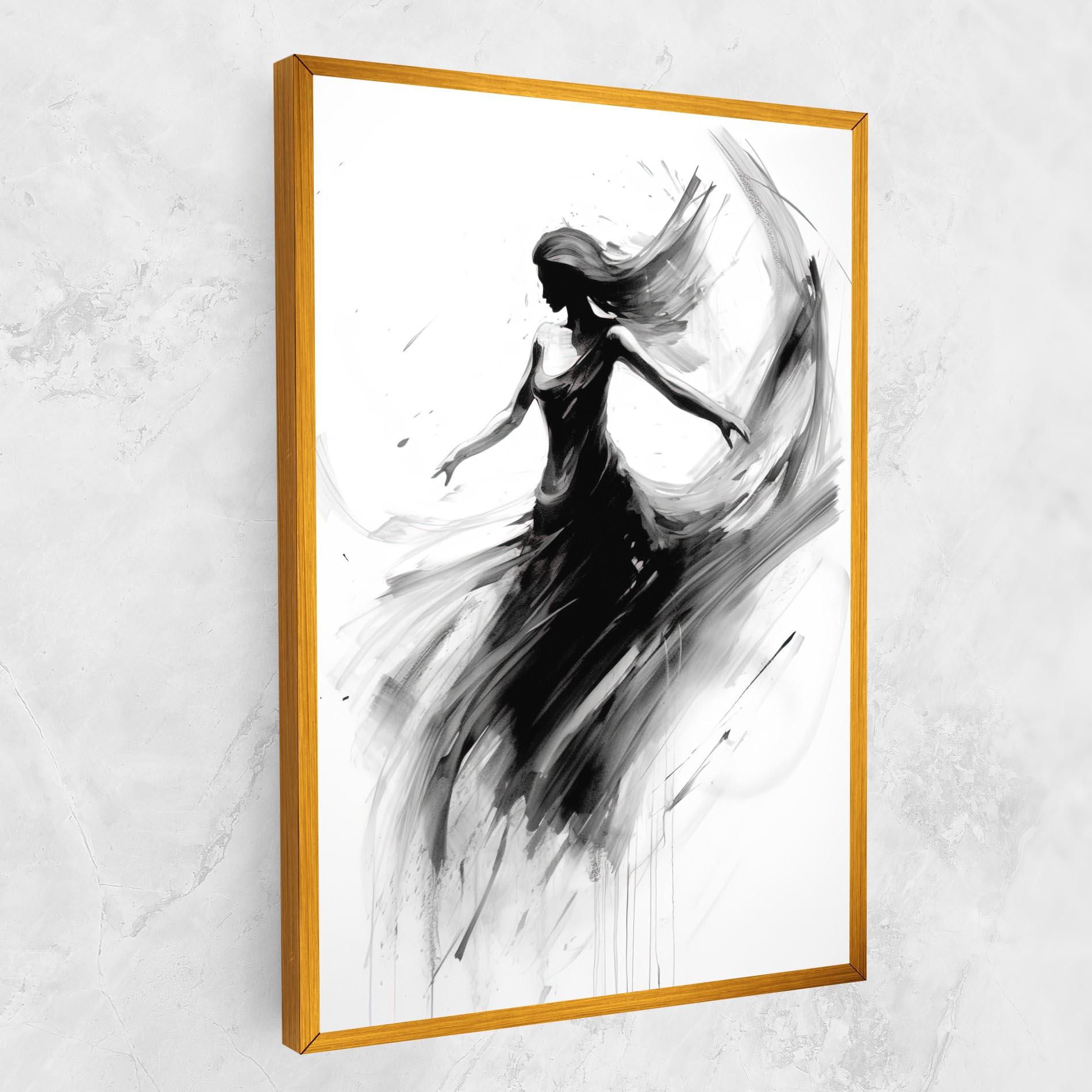 Tablou Canvas Dancing Woman Drawn mockup 1