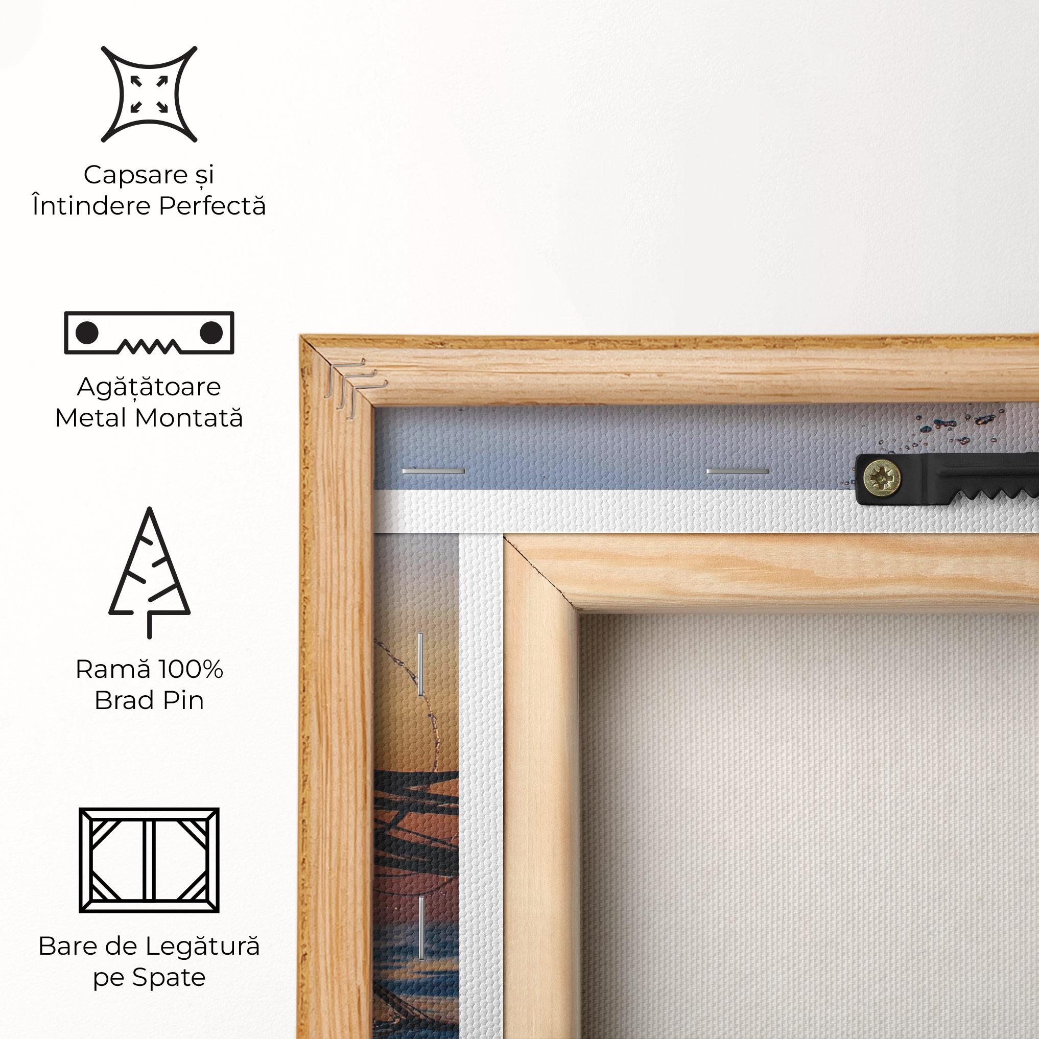 Tablou Canvas Ocean Woman Shilouette mockup 5