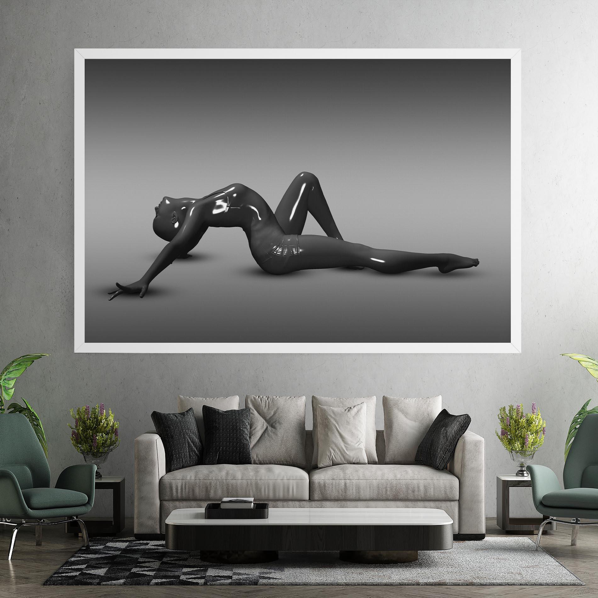 Tablou Canvas 3d Black Female mockup 7