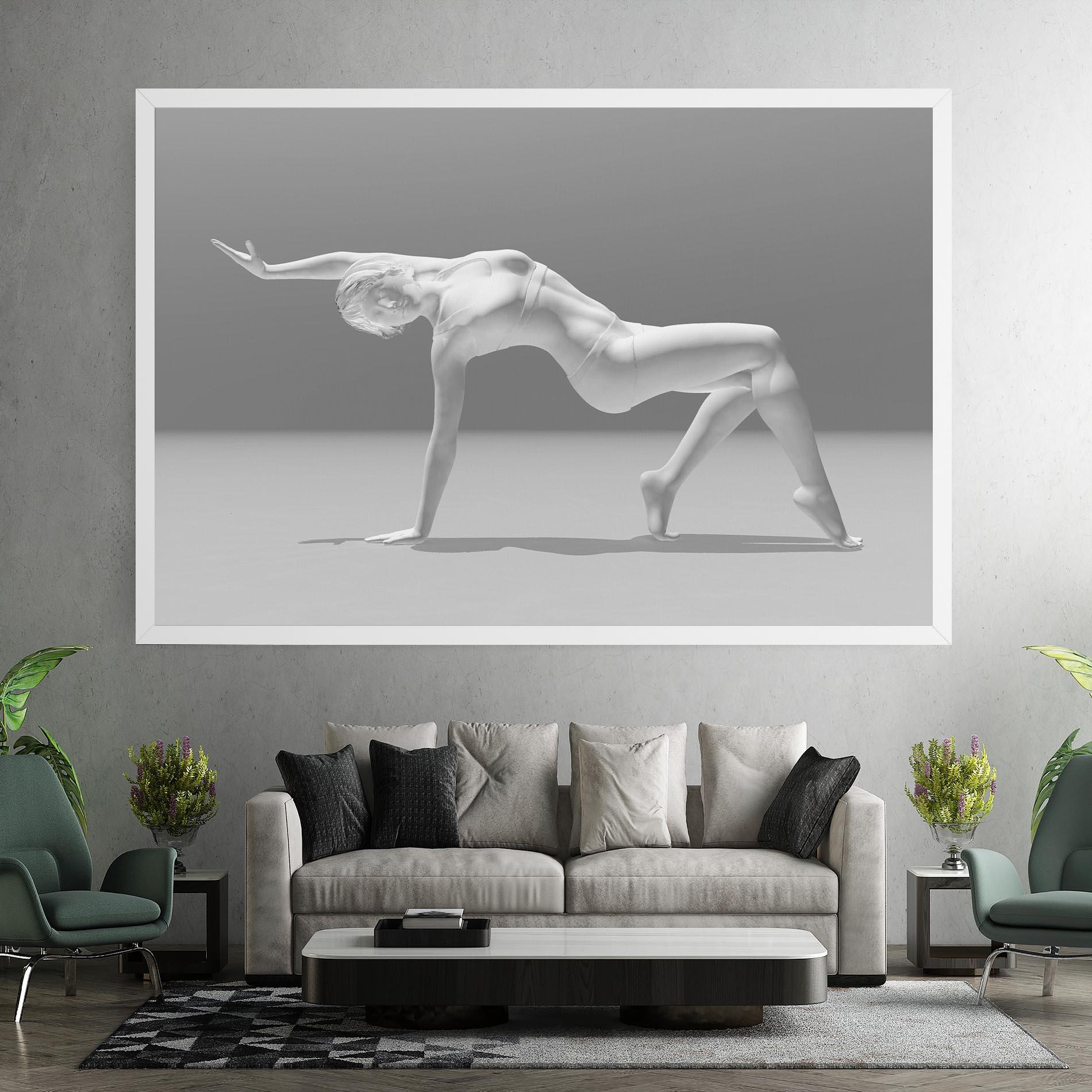 Tablou Canvas 3d Gymnastic Pose mockup 7