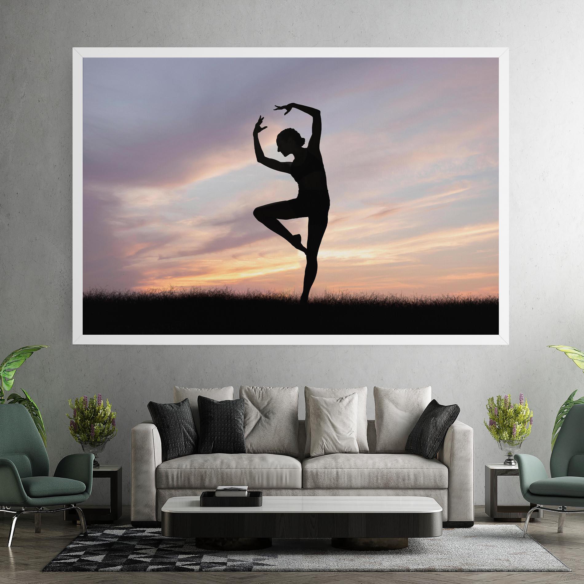 Tablou Canvas Purple Sky Posing mockup 7