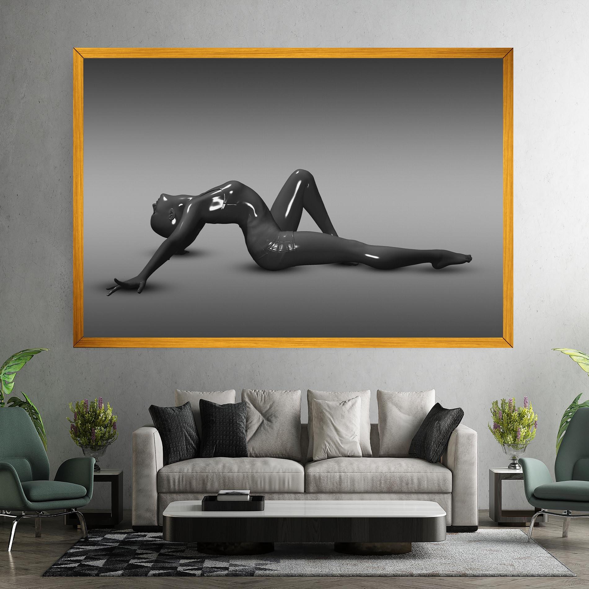 Tablou Canvas 3d Black Female mockup 7