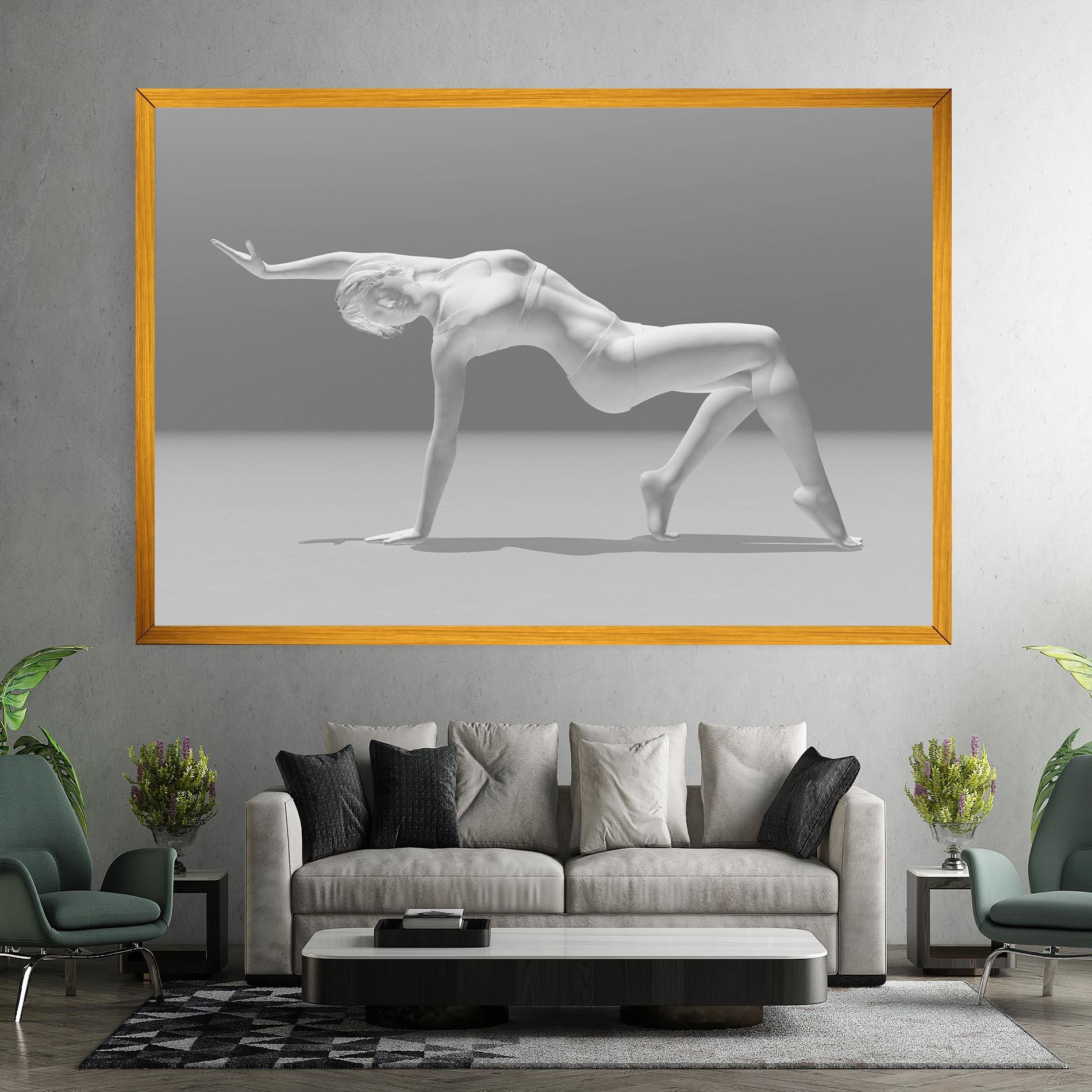 Tablou Canvas 3d Gymnastic Pose mockup 7