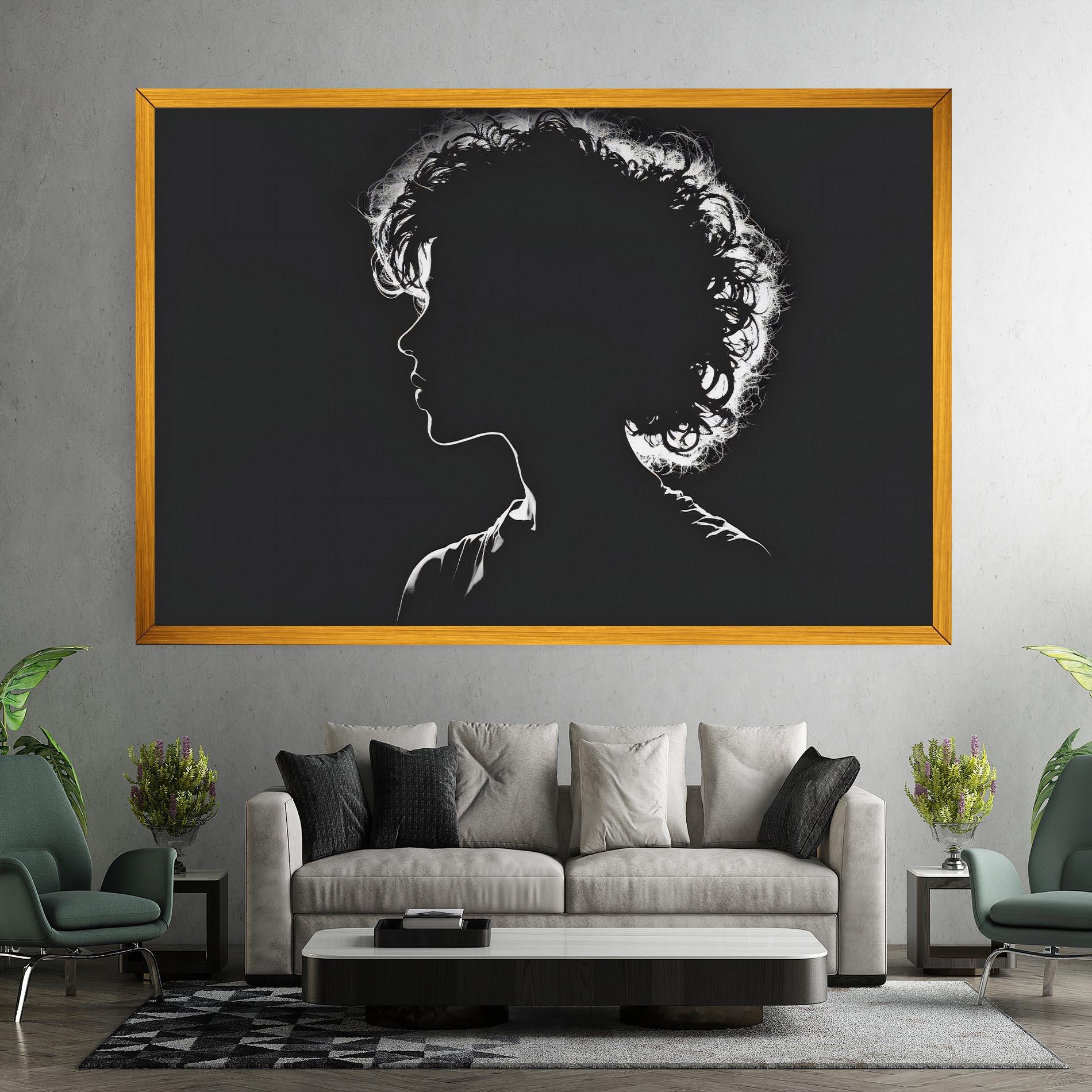 Tablou Canvas Digital Silhouette mockup 7