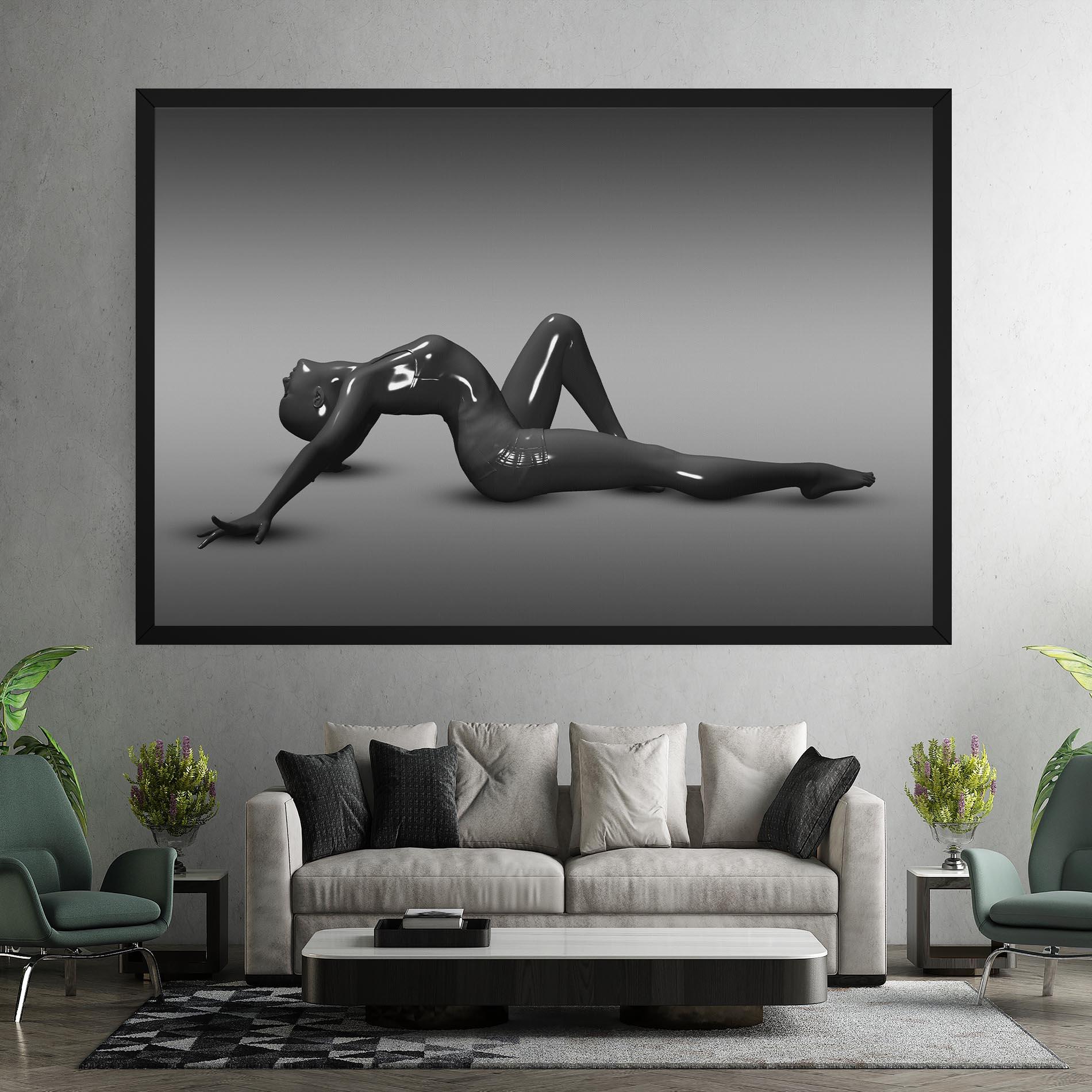 Tablou Canvas 3d Black Female mockup 7