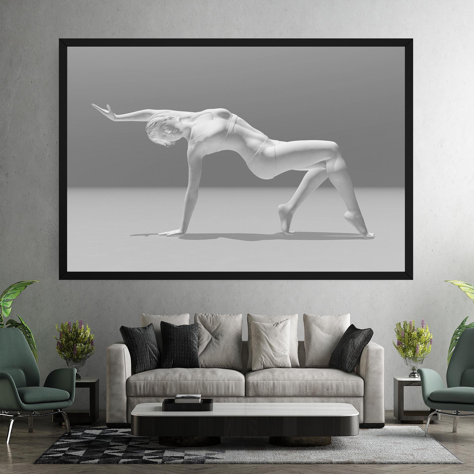 Tablou Canvas 3d Gymnastic Pose mockup 7