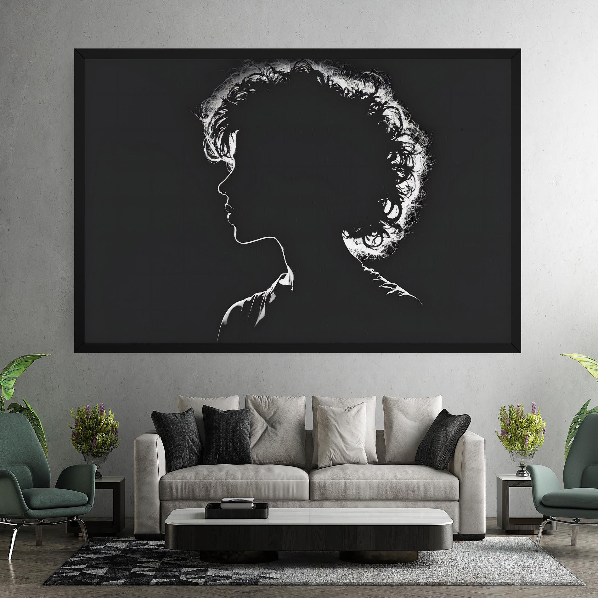 Tablou Canvas Digital Silhouette mockup 7