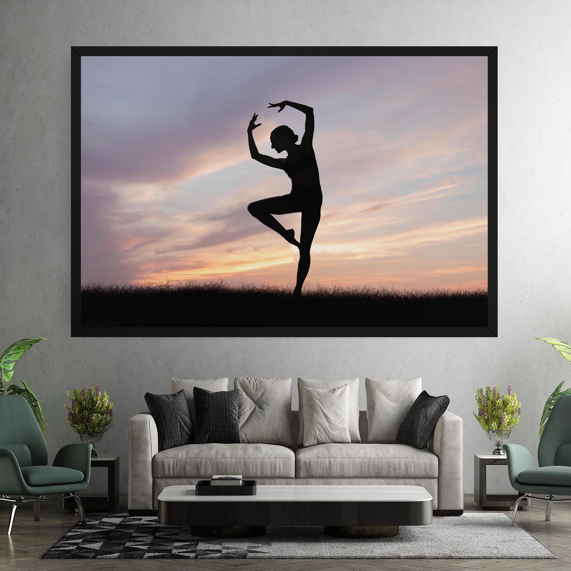 Tablou Canvas Purple Sky Posing mockup 7