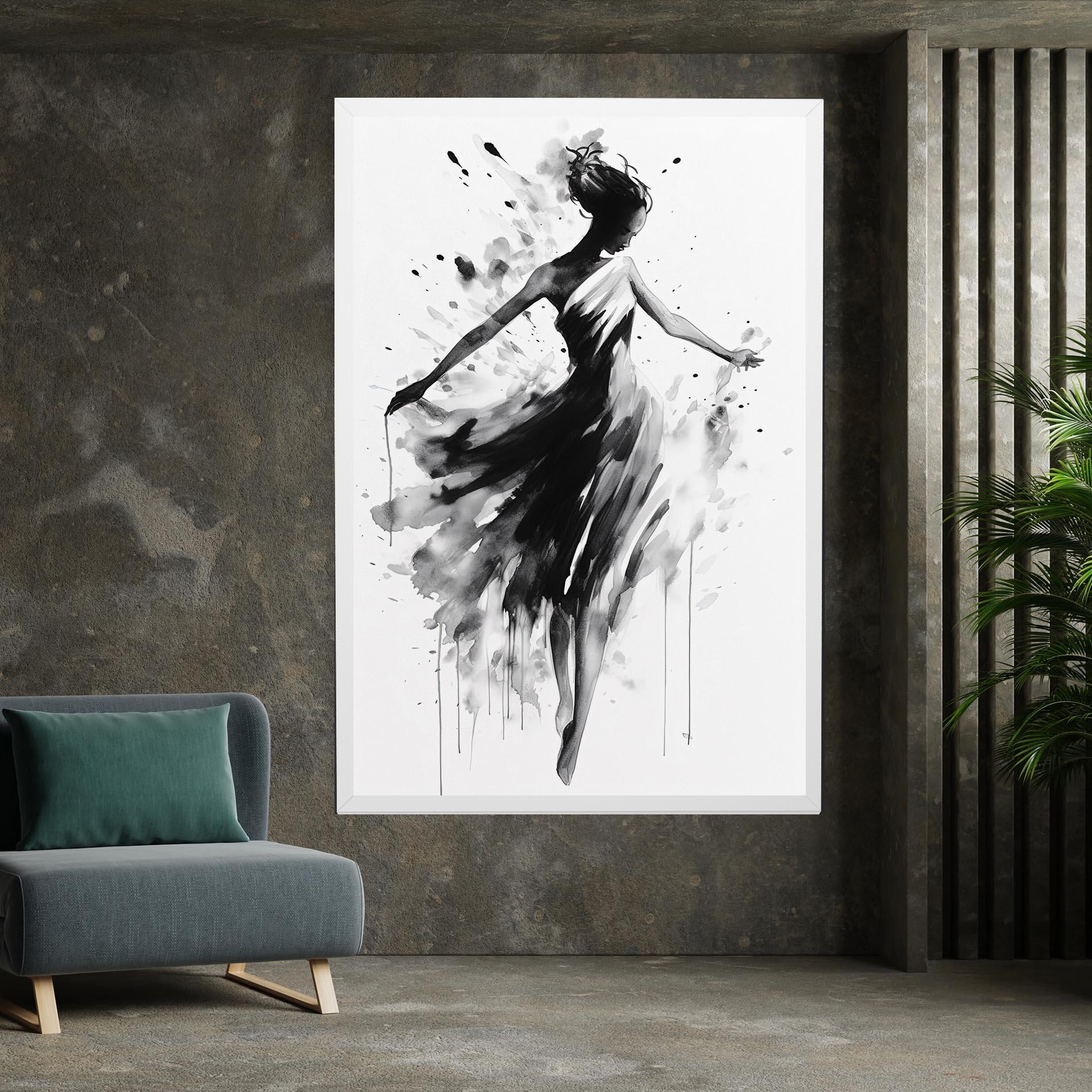 Tablou Canvas Beautiful Dancing Woman mockup 7