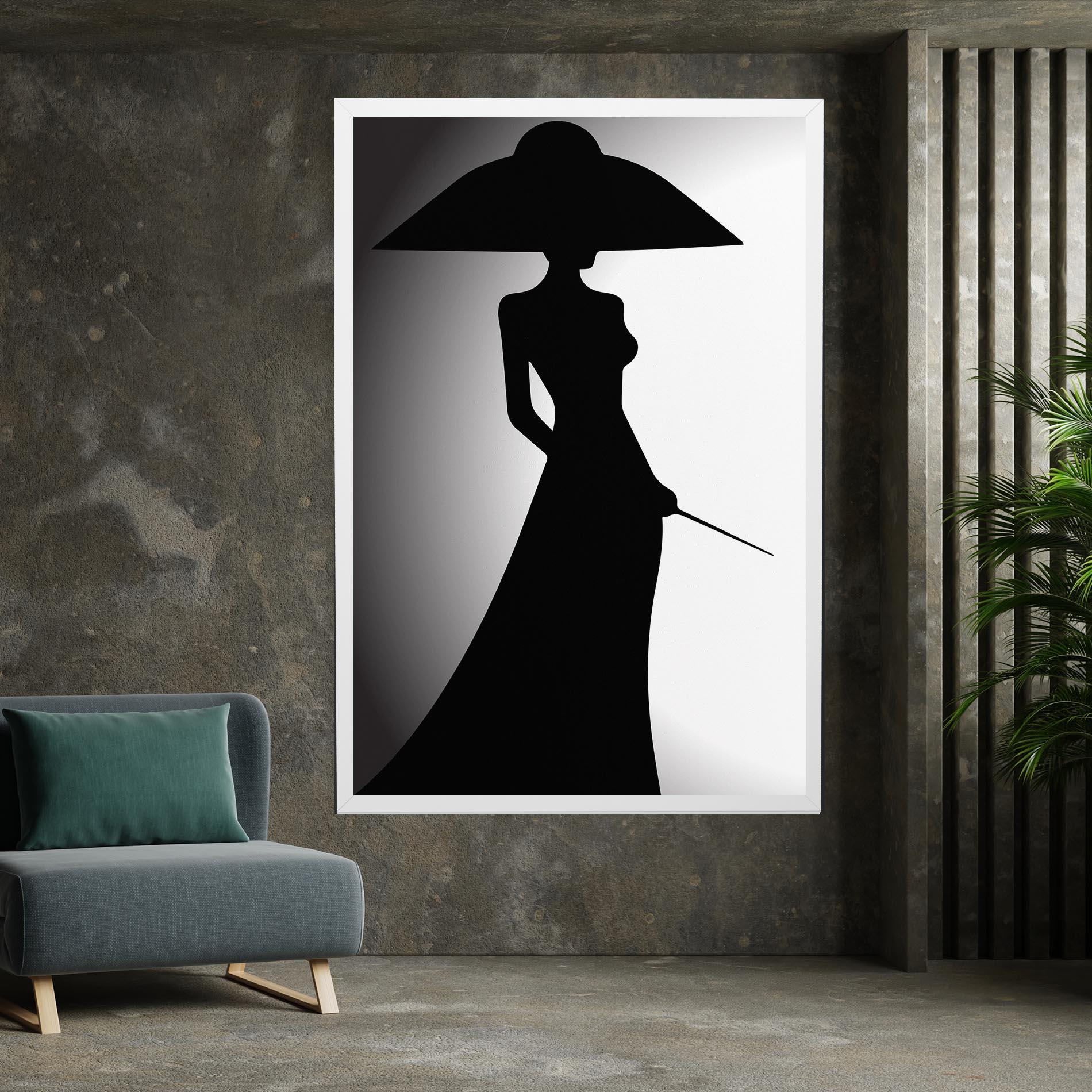 Tablou Canvas Big Hat Lady mockup 7
