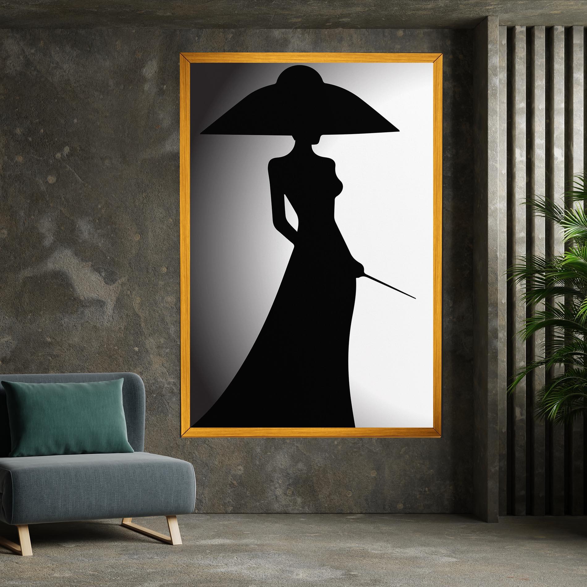 Tablou Canvas Big Hat Lady mockup 7