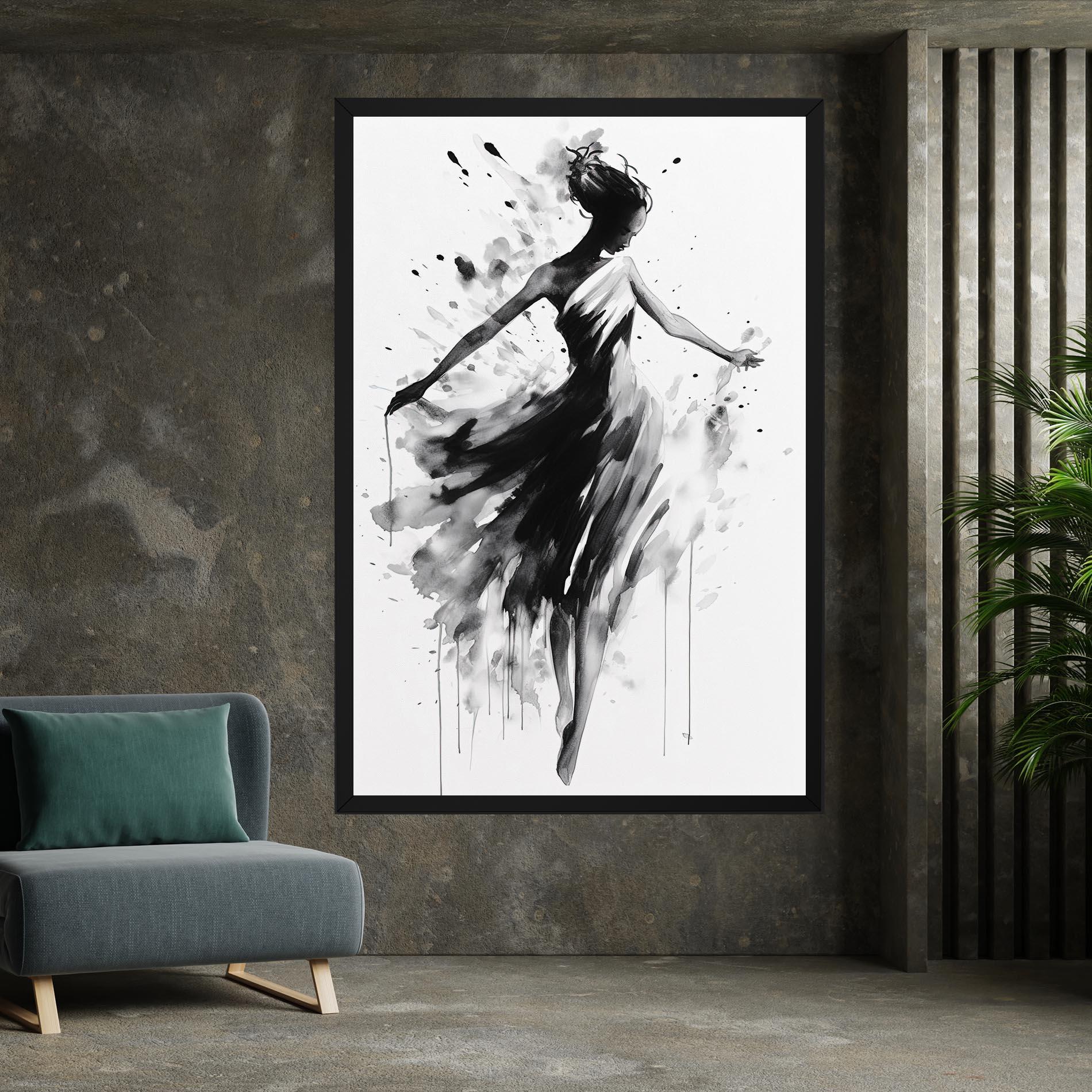 Tablou Canvas Beautiful Dancing Woman mockup 7