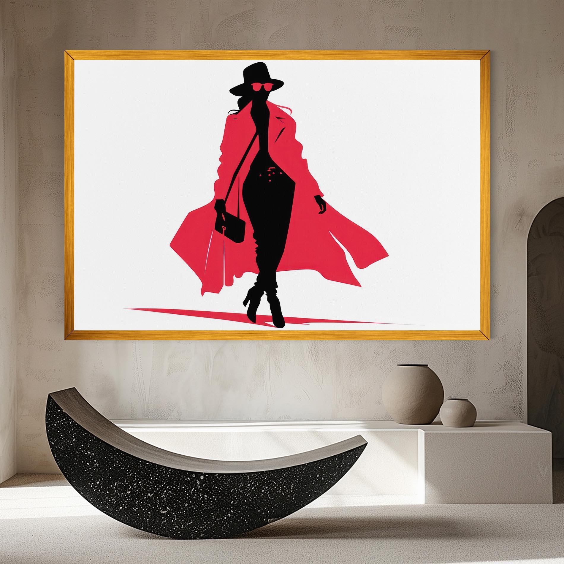 Tablou Canvas Pink Outfit Woman mockup 8