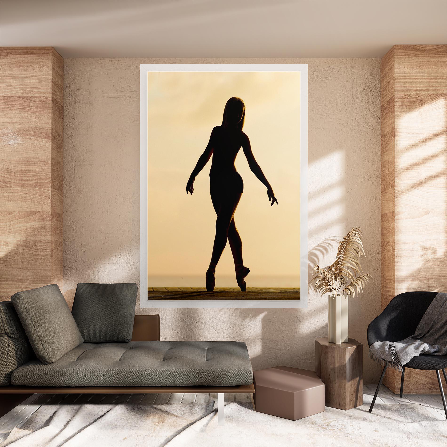 Tablou Canvas Ballet On Cream mockup 8