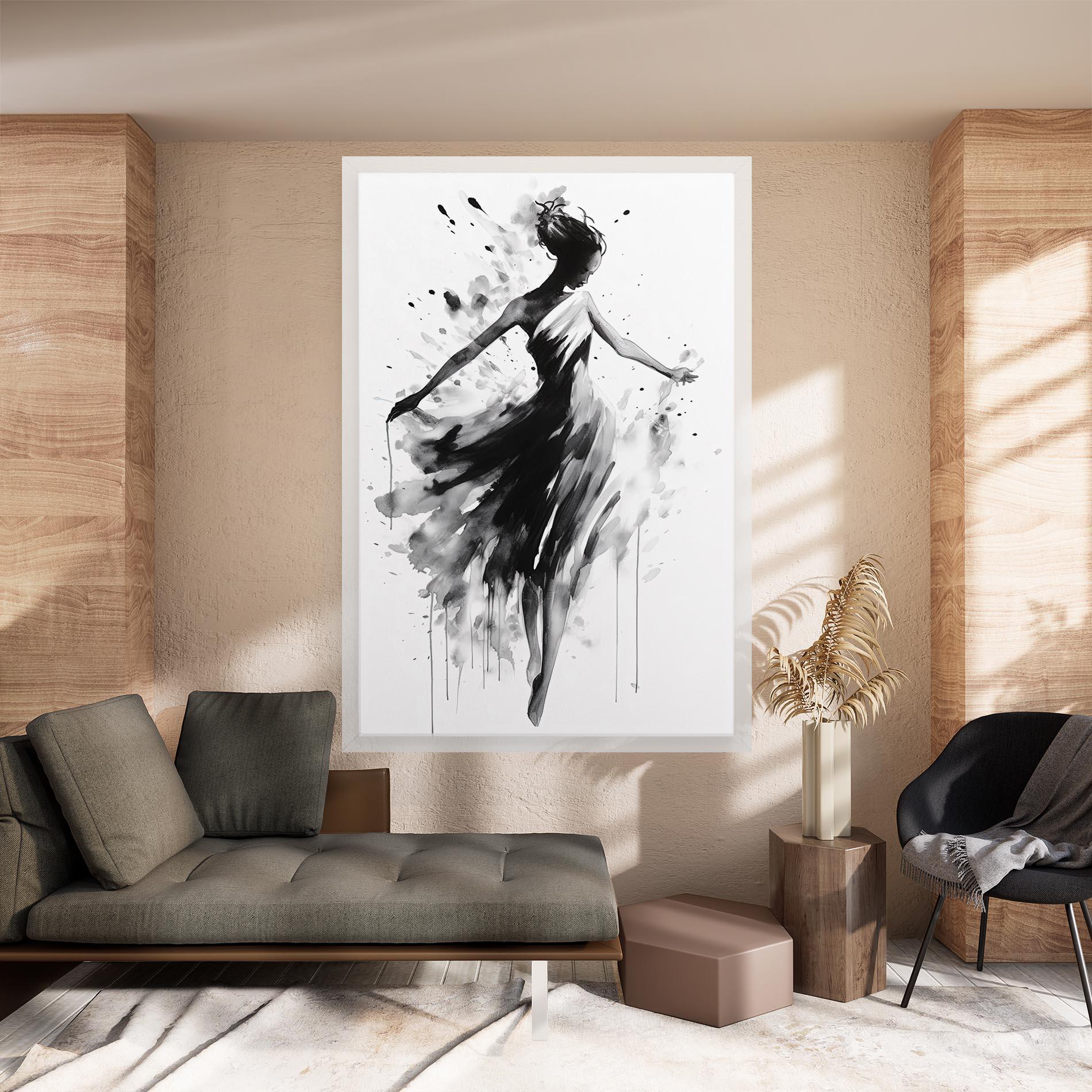 Tablou Canvas Beautiful Dancing Woman mockup 8