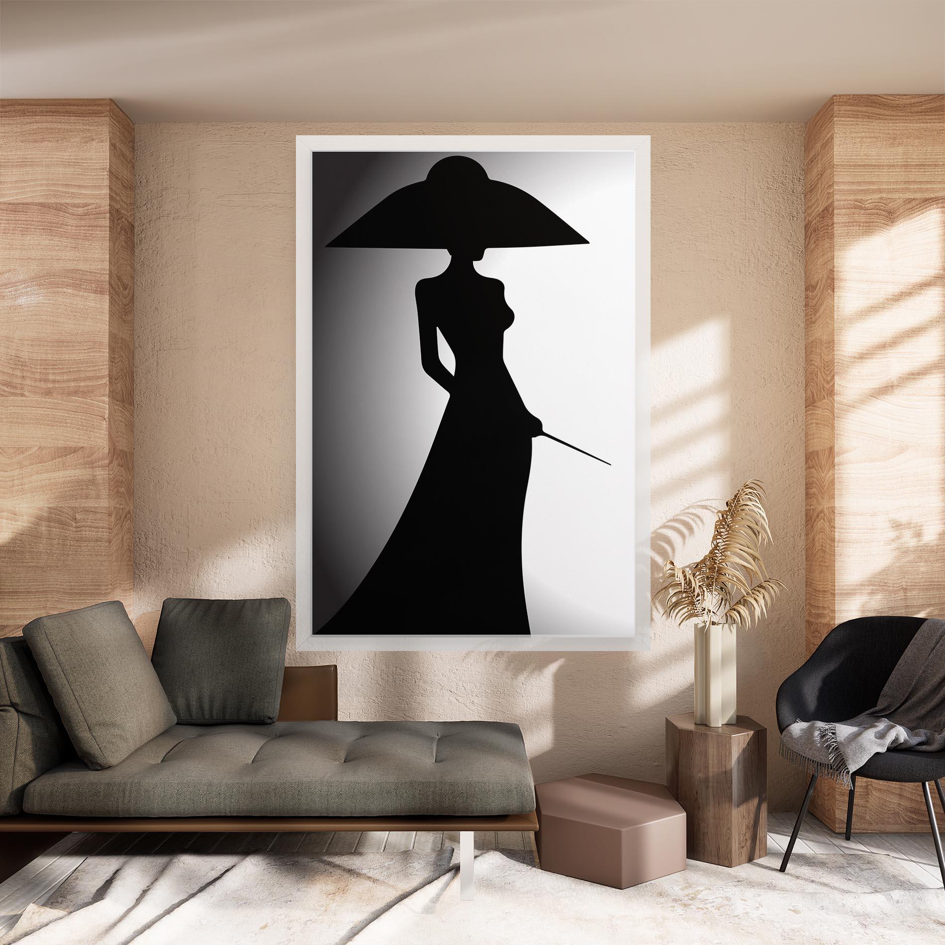 Tablou Canvas Big Hat Lady mockup 8