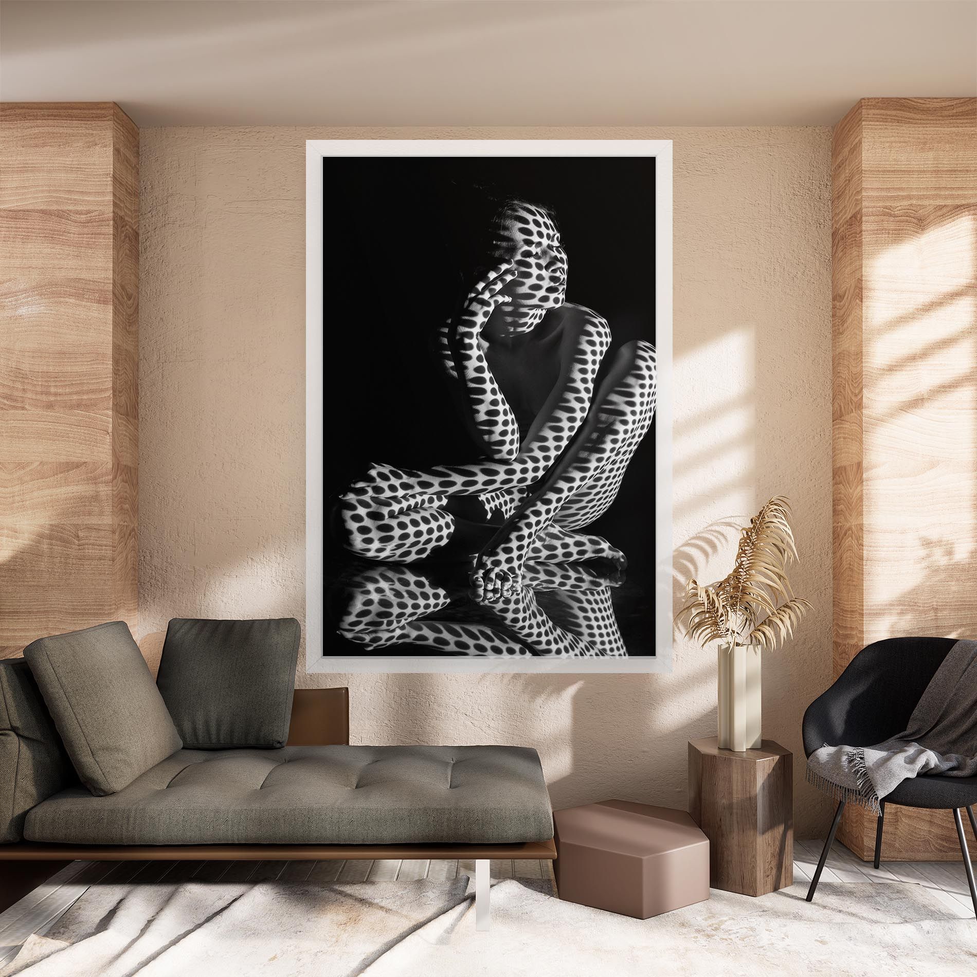 Black White Pattern Woman mockup 8