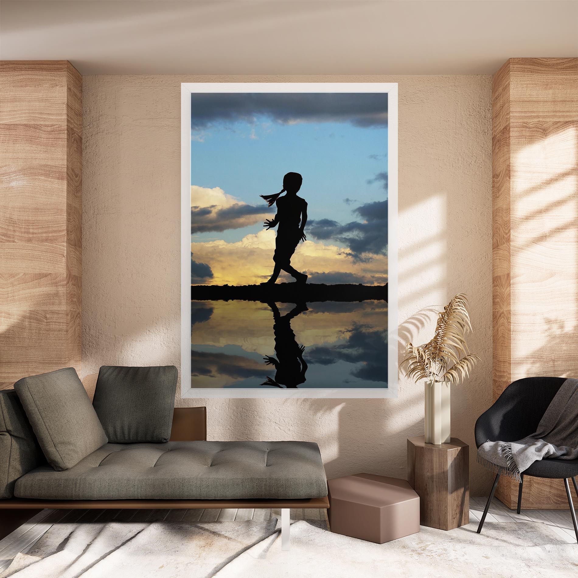 Little Girl Jumping mockup 8