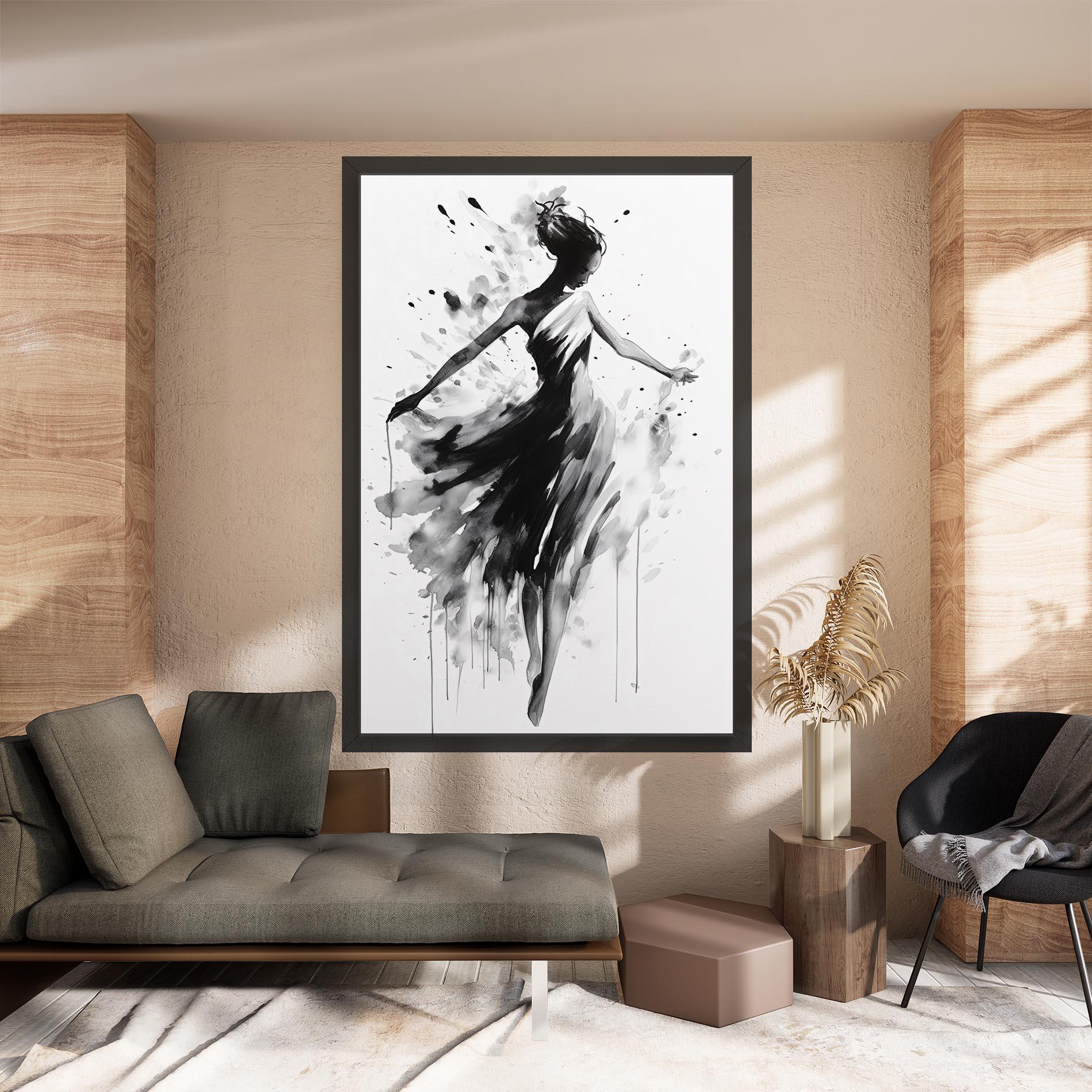 Tablou Canvas Beautiful Dancing Woman mockup 8