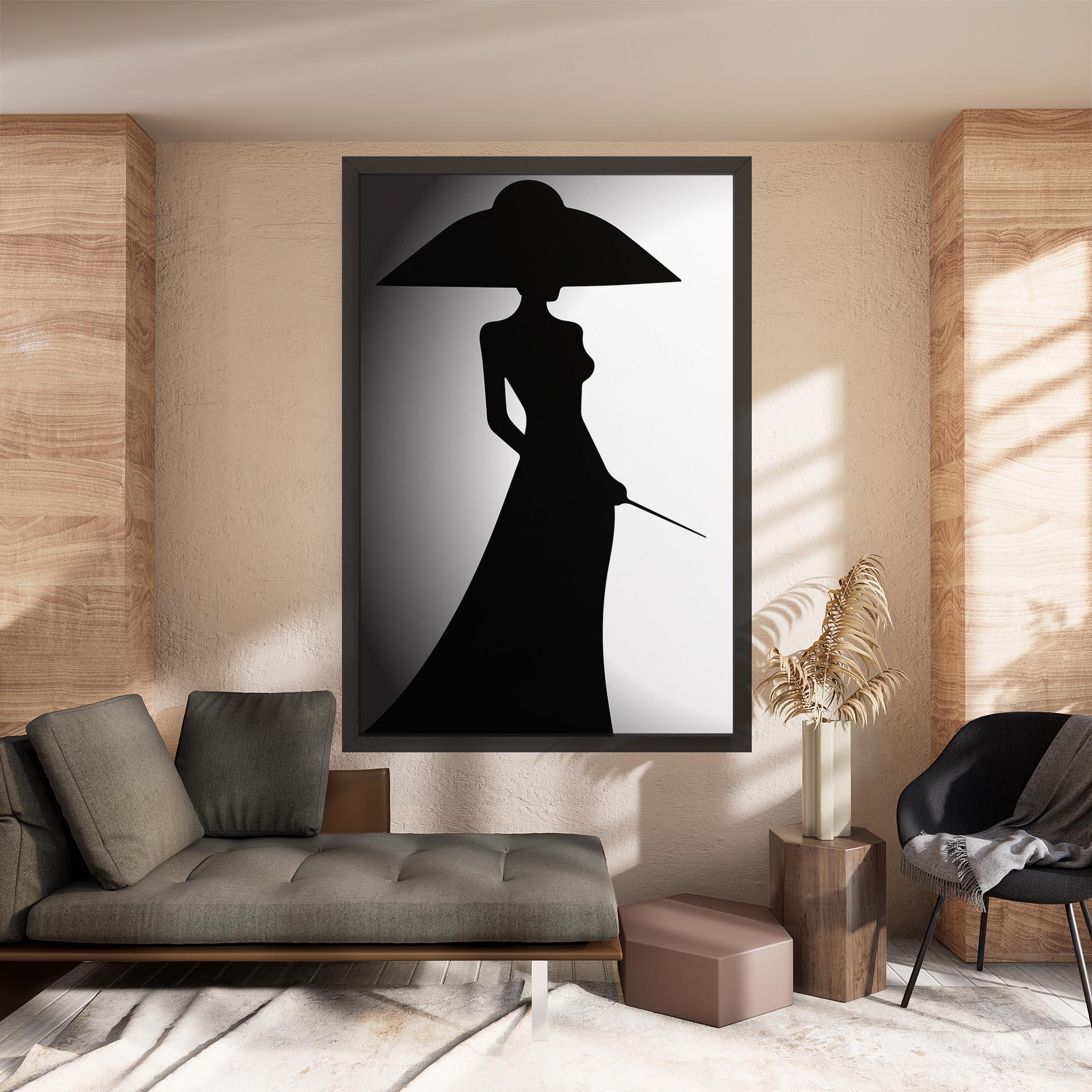 Tablou Canvas Big Hat Lady mockup 8