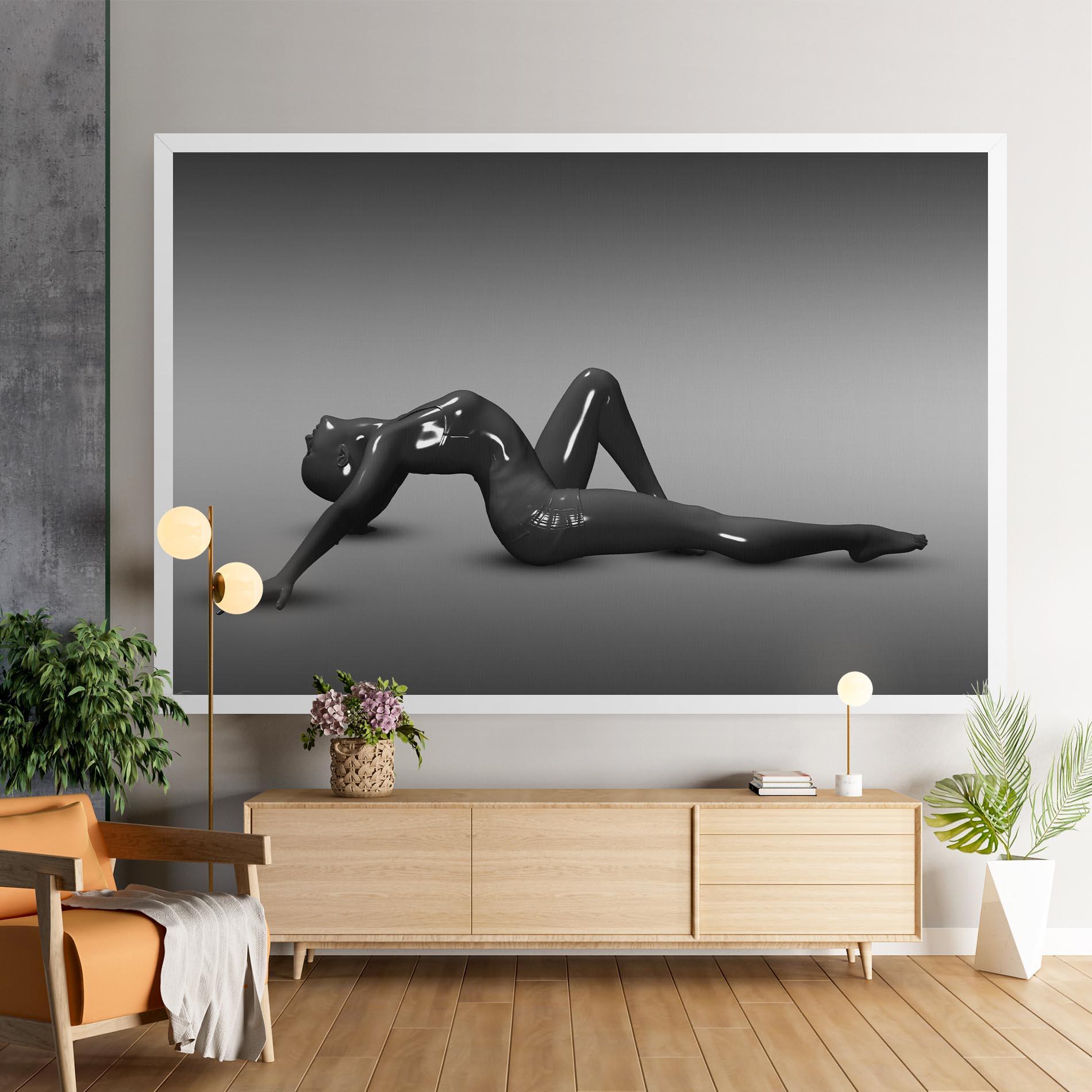 Tablou Canvas 3d Black Female mockup 9