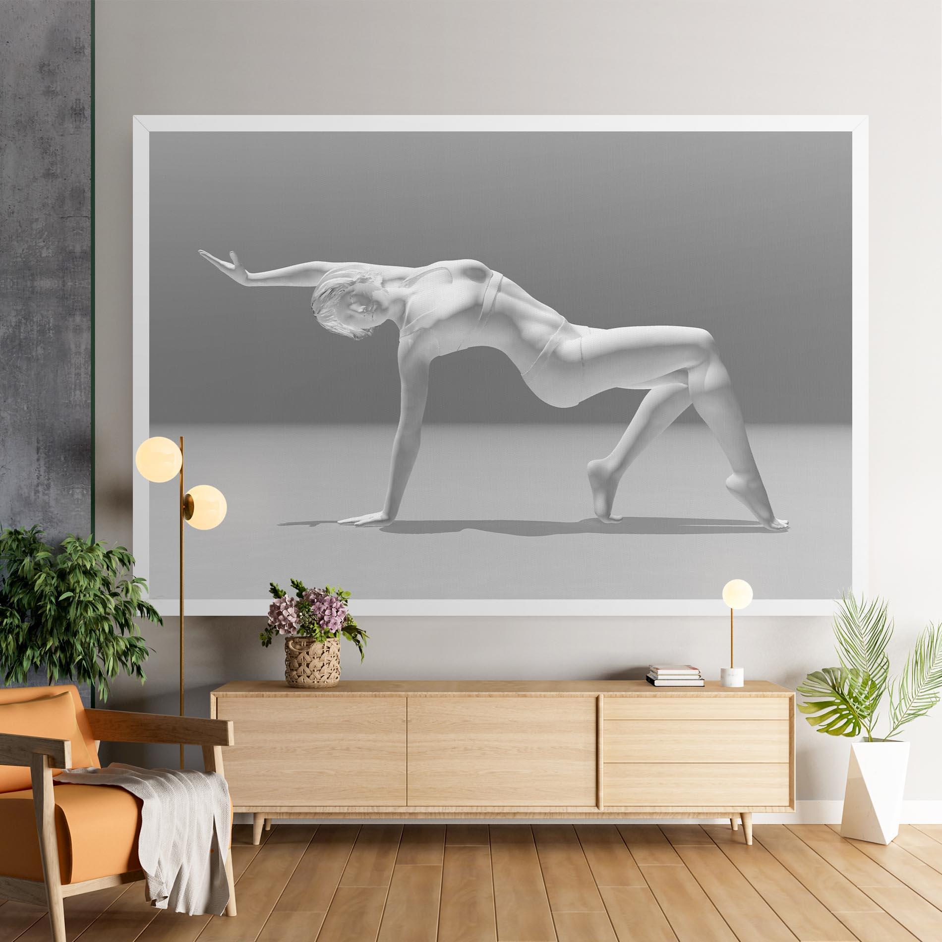 Tablou Canvas 3d Gymnastic Pose mockup 9