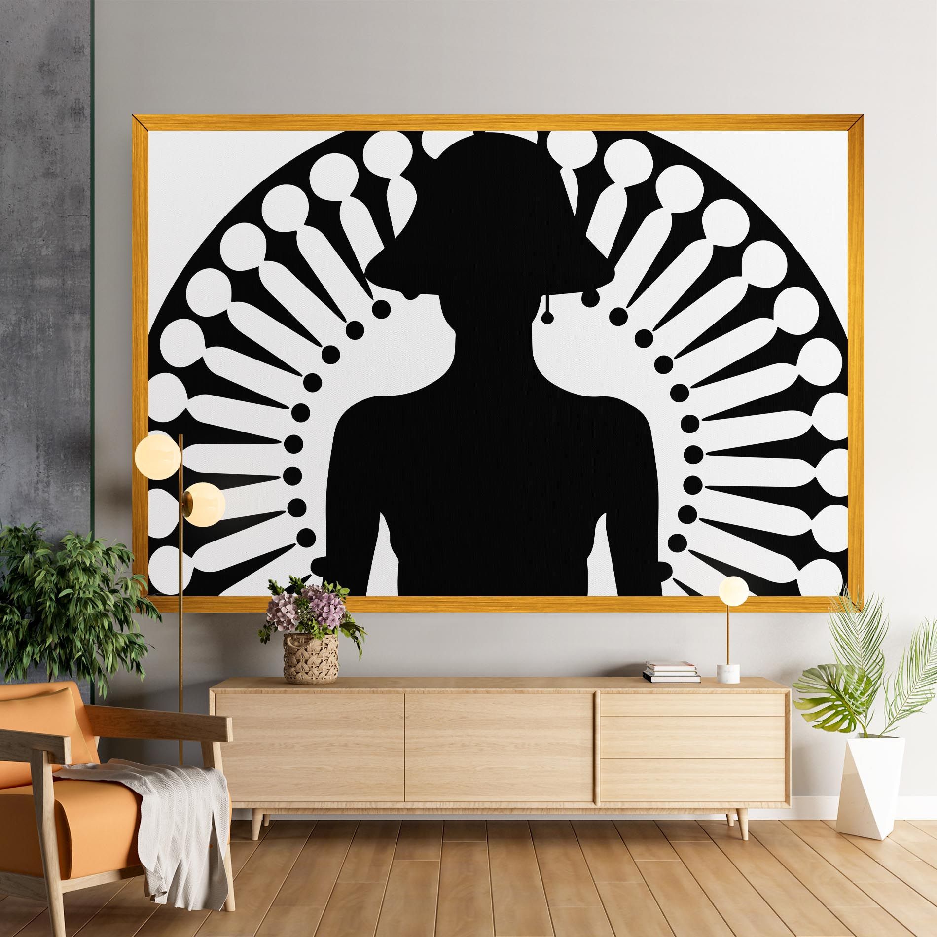 Black Shilouette Lady mockup 9