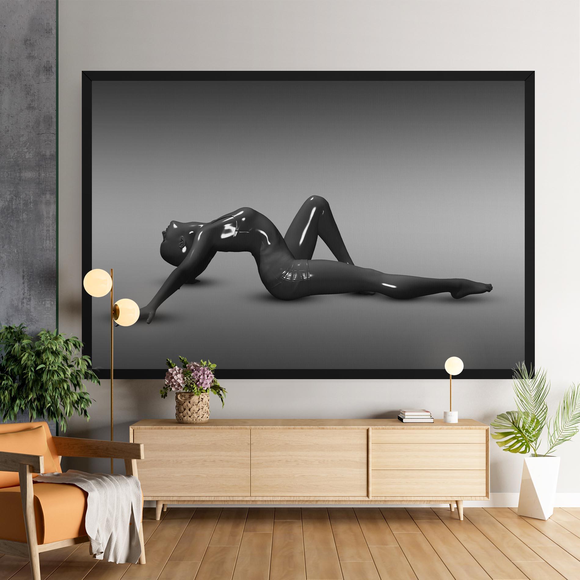 Tablou Canvas 3d Black Female mockup 9