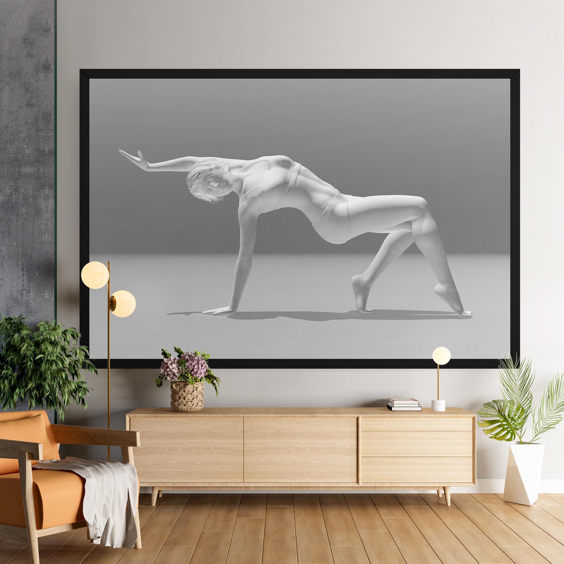 Tablou Canvas 3d Gymnastic Pose mockup 9