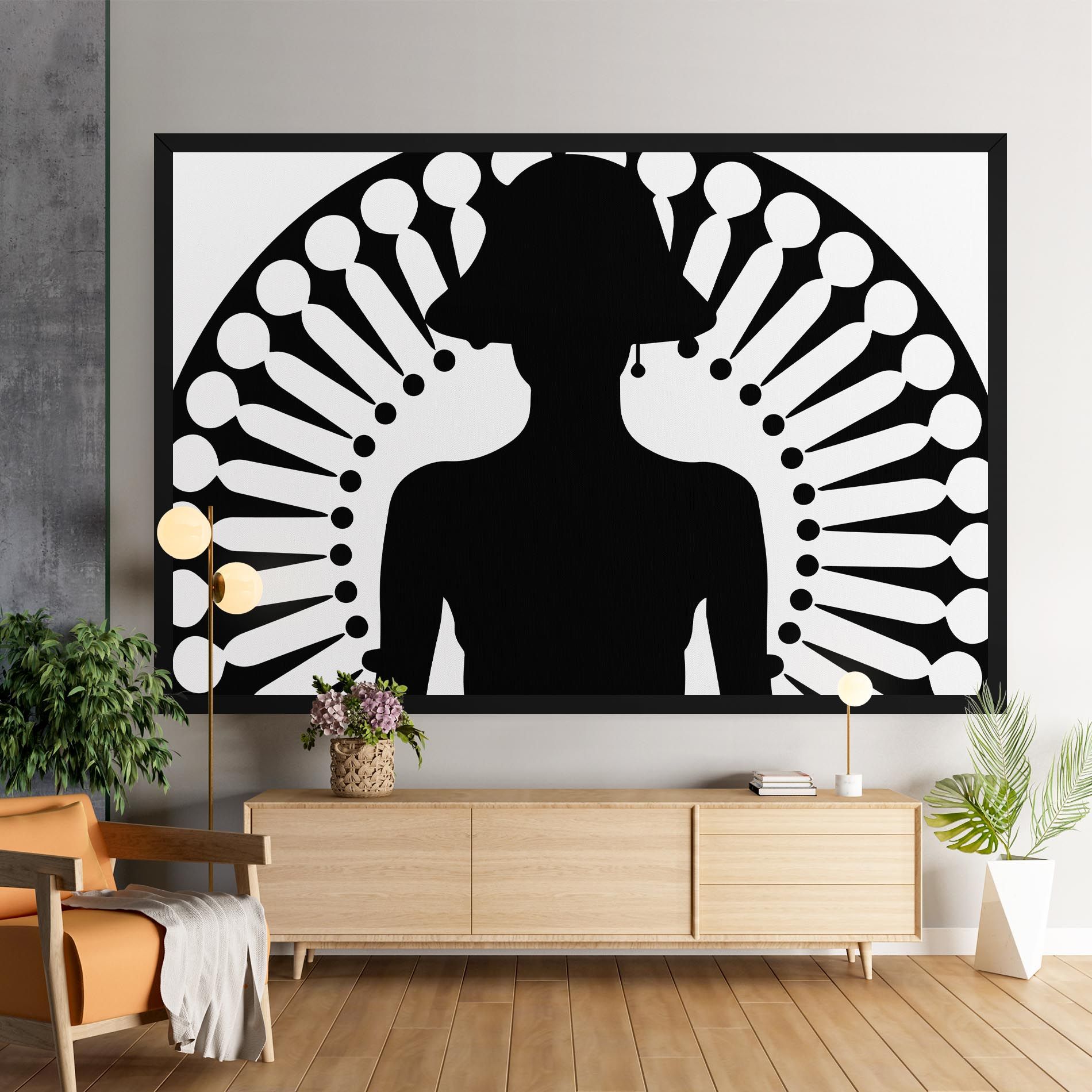 Black Shilouette Lady mockup 9
