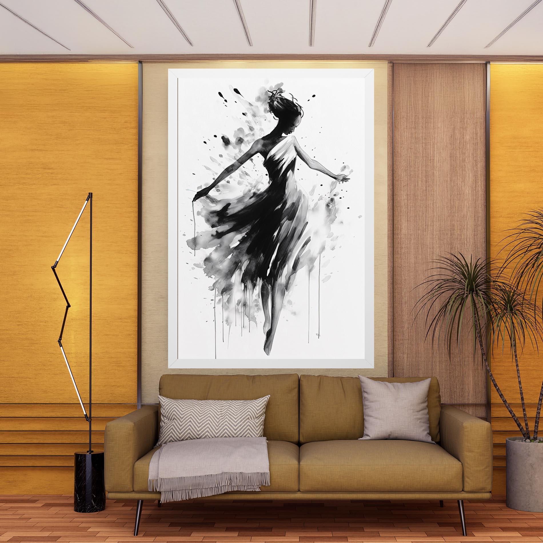 Tablou Canvas Beautiful Dancing Woman mockup 9