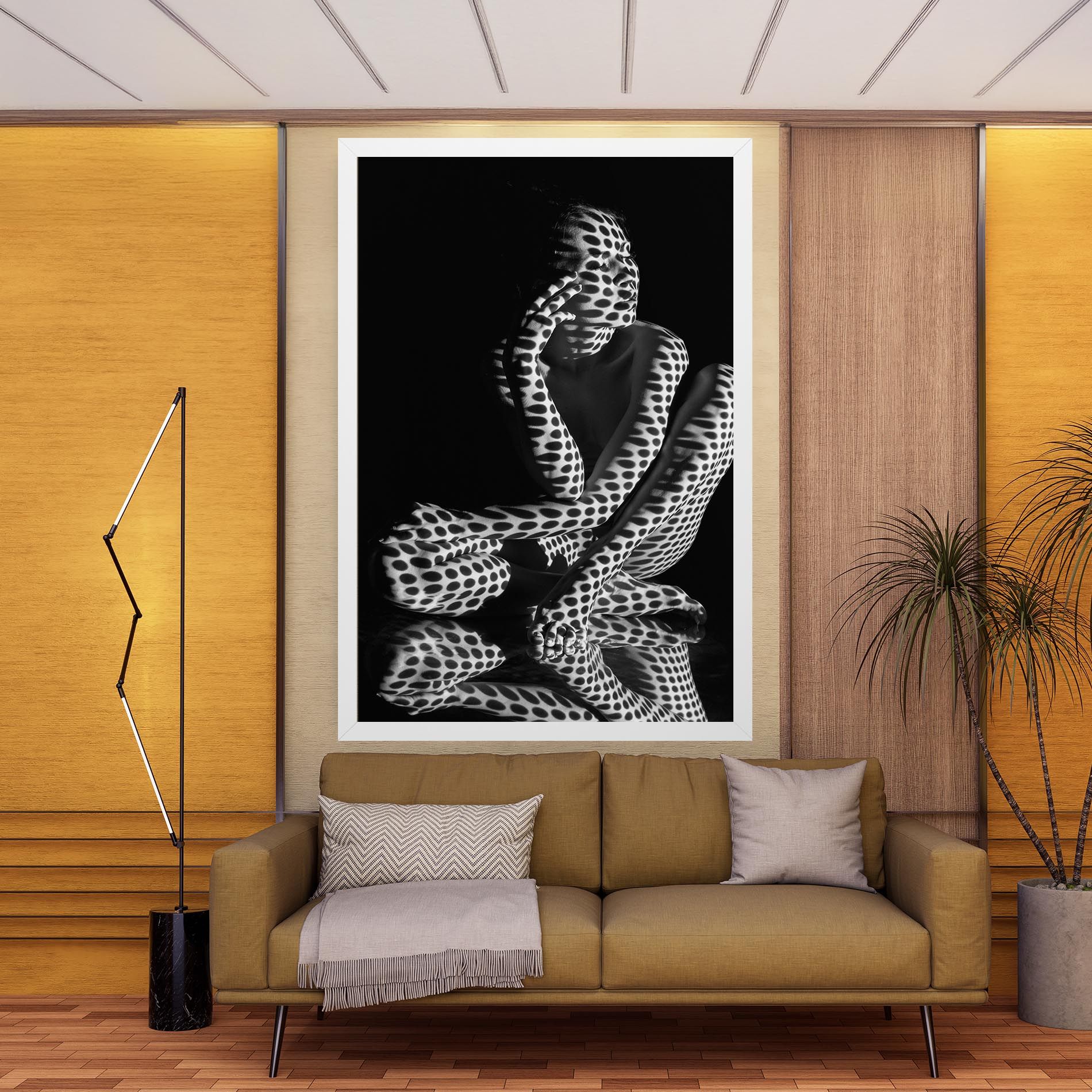 Black White Pattern Woman mockup 9
