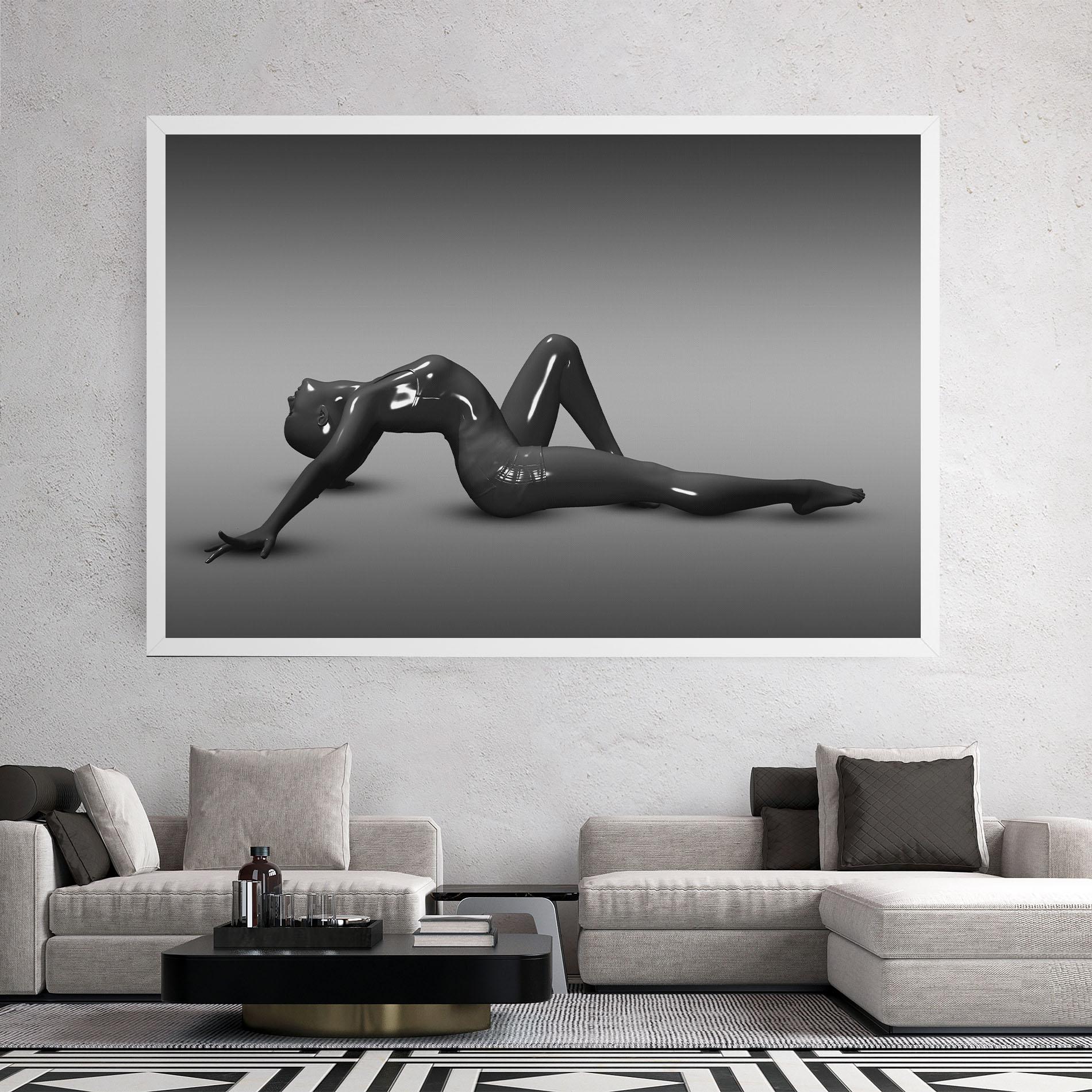 Tablou Canvas 3d Black Female mockup 2