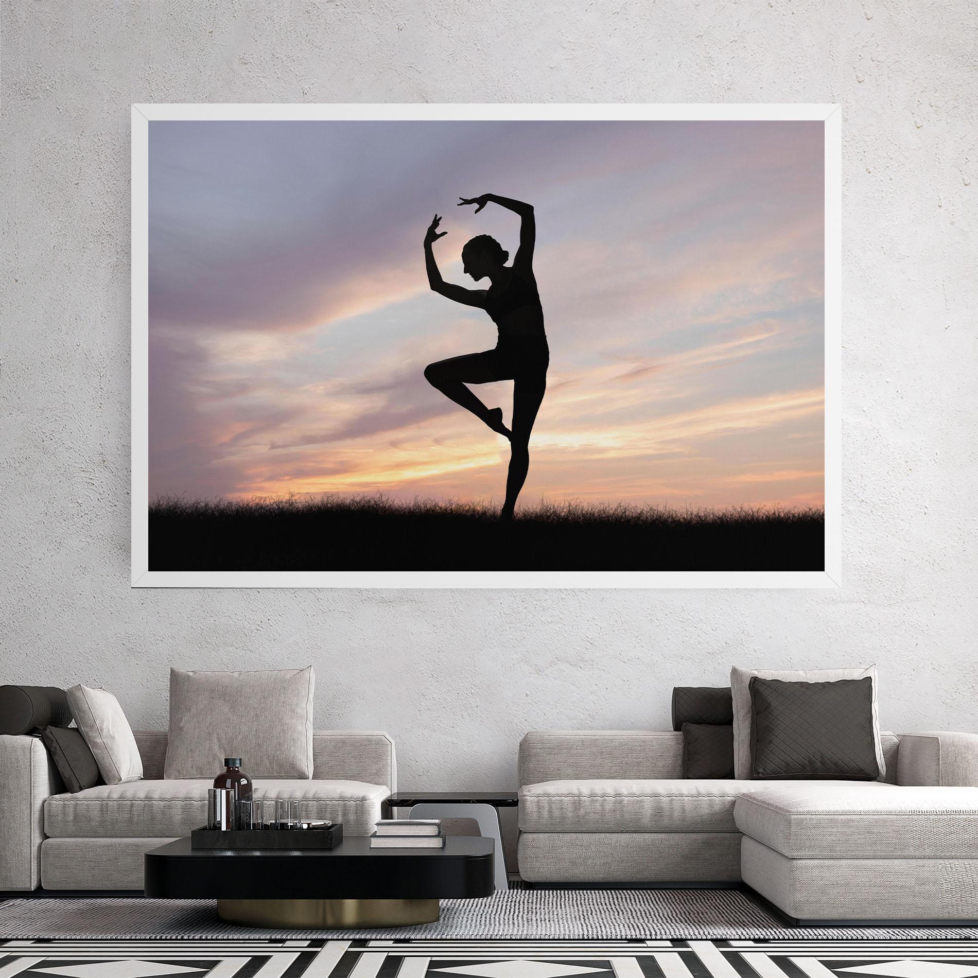 Tablou Canvas Purple Sky Posing mockup 2