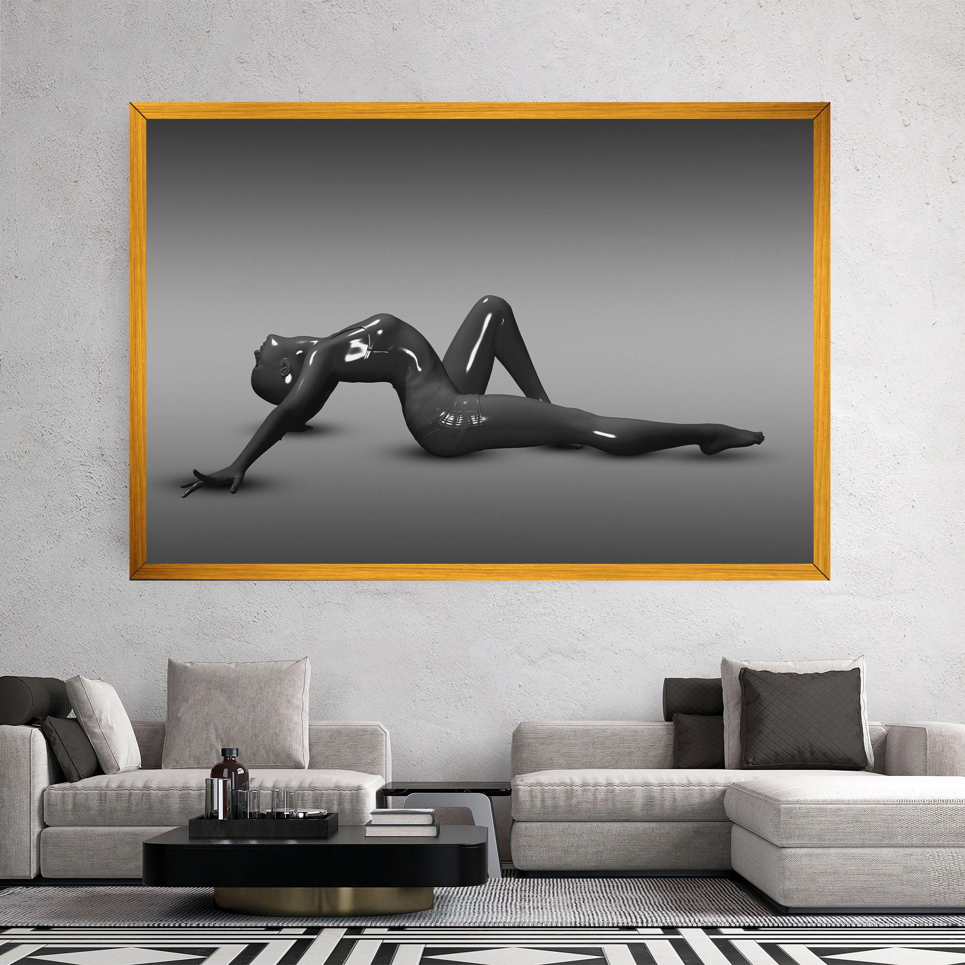 Tablou Canvas 3d Black Female mockup 2