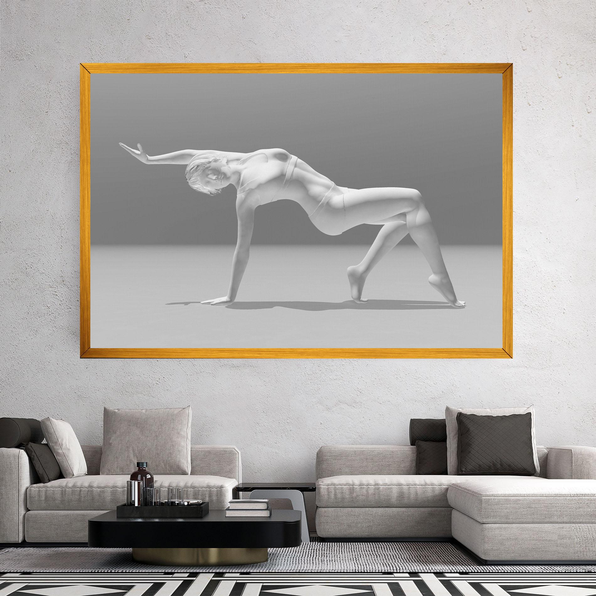 Tablou Canvas 3d Gymnastic Pose mockup 2