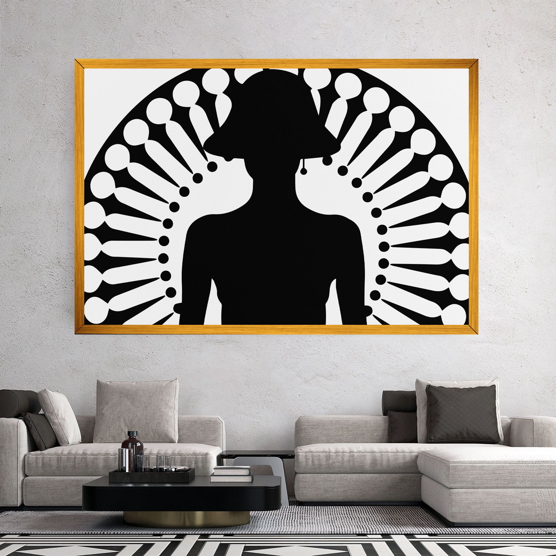 Black Shilouette Lady mockup 2