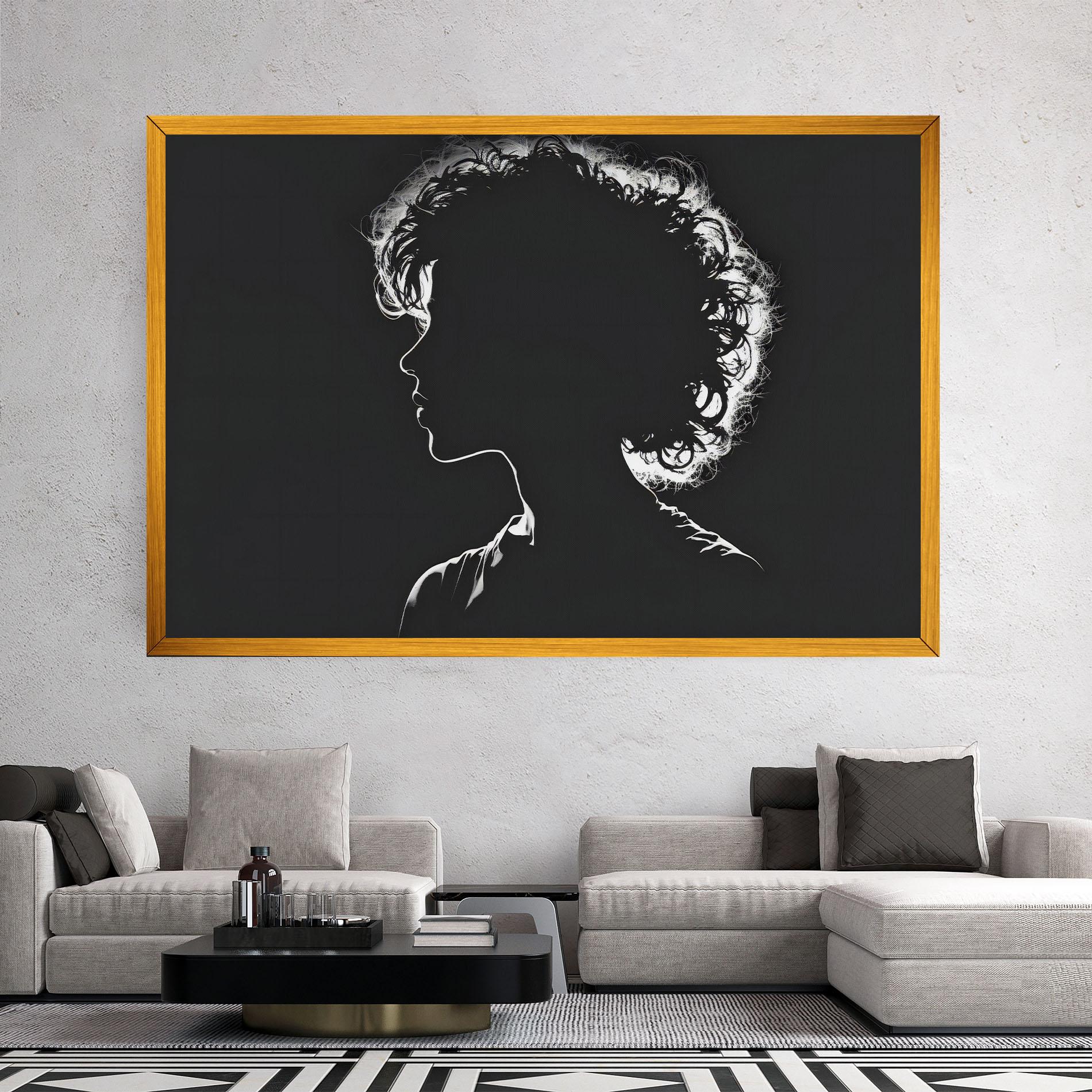 Tablou Canvas Digital Silhouette mockup 2