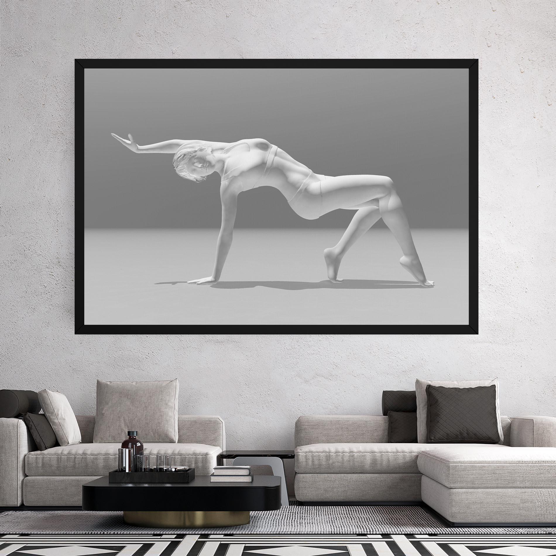 Tablou Canvas 3d Gymnastic Pose mockup 2