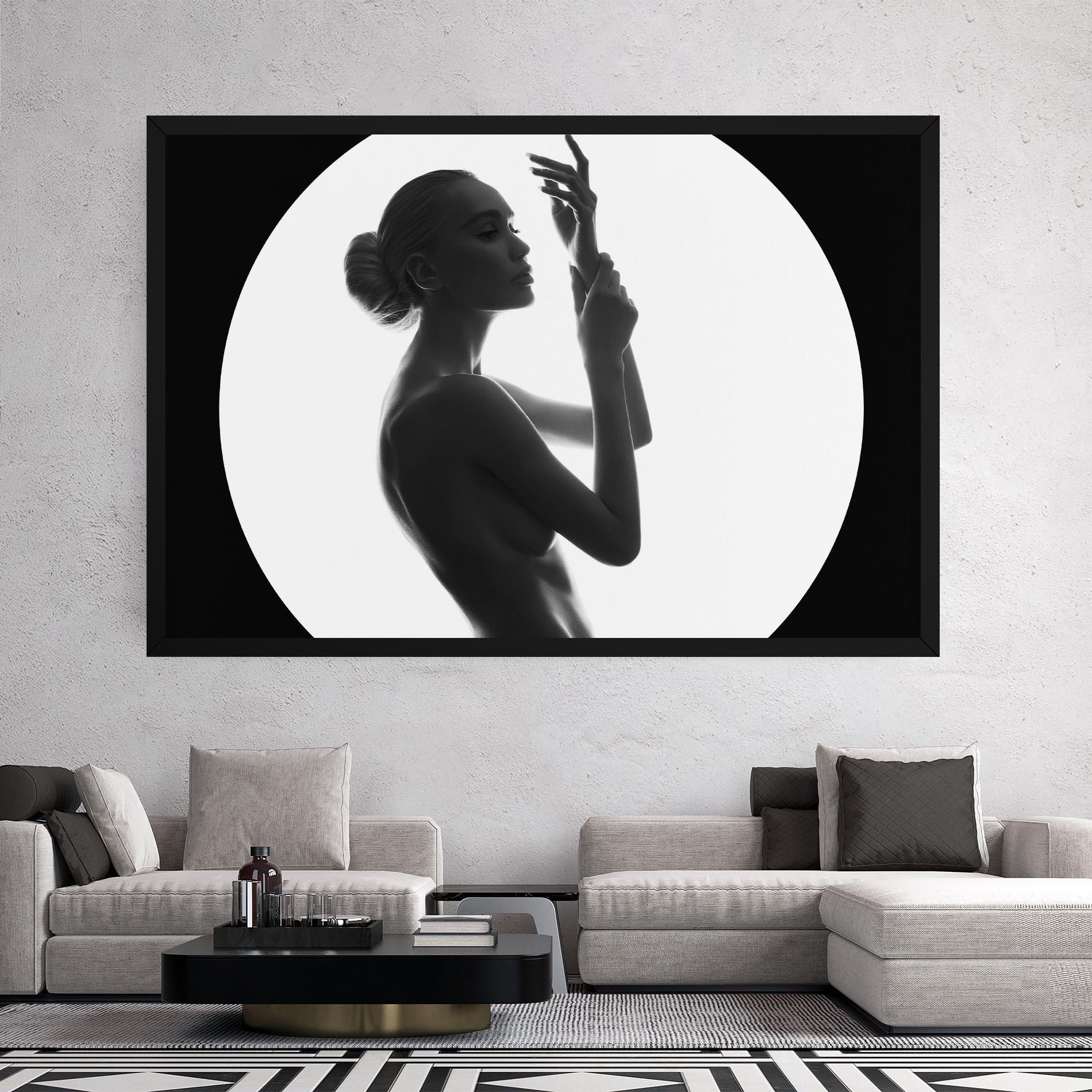 Tablou Canvas Circle Woman Body mockup 2