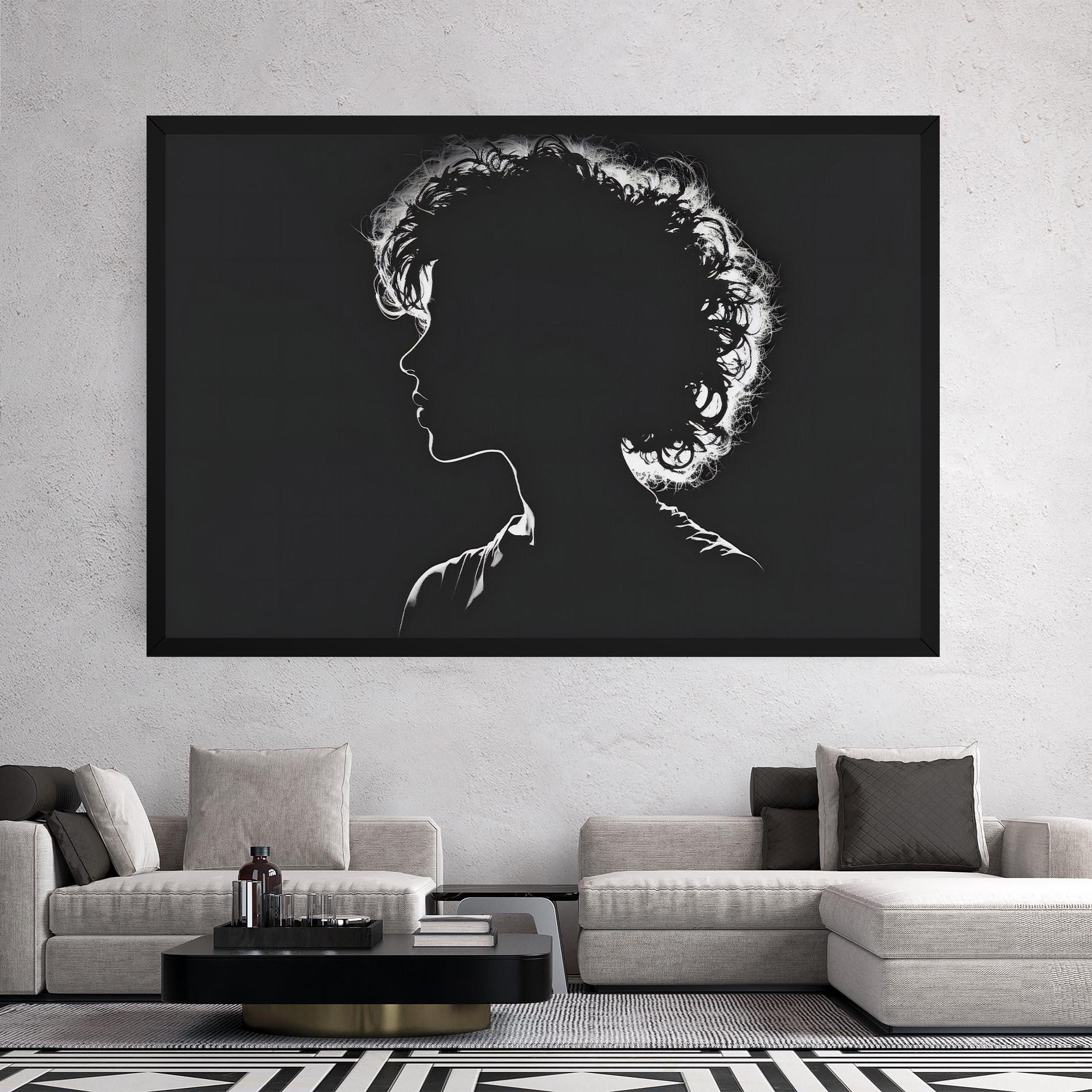 Tablou Canvas Digital Silhouette mockup 2
