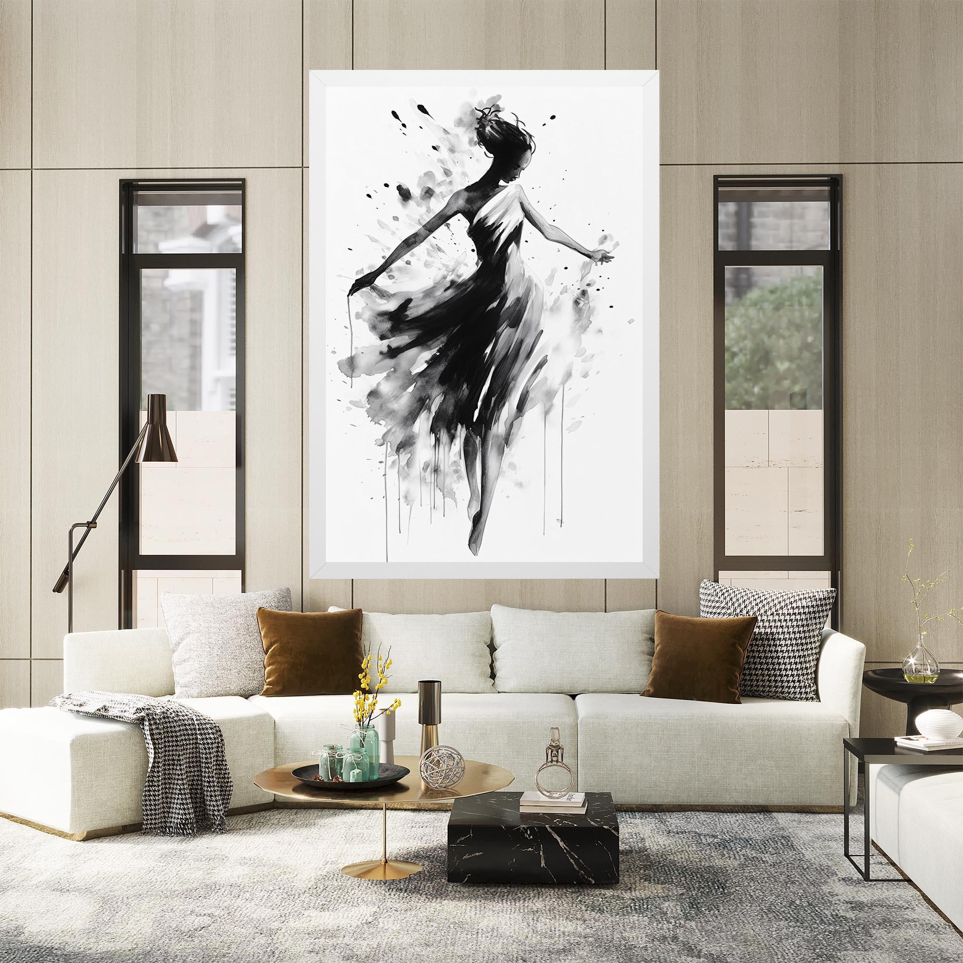 Tablou Canvas Beautiful Dancing Woman mockup 2