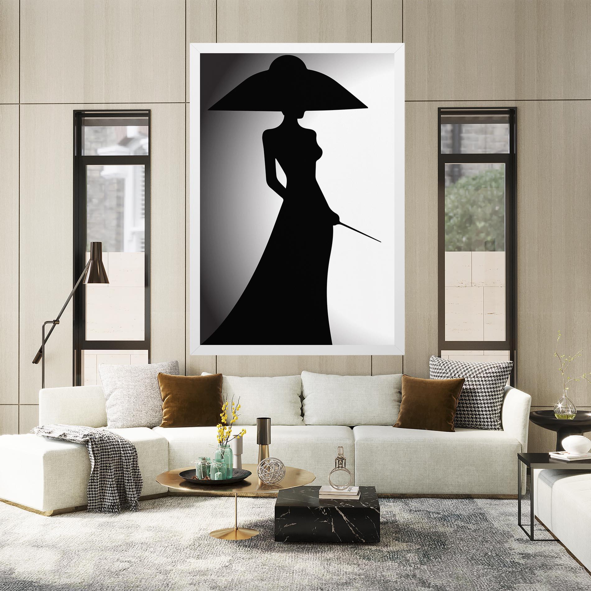Tablou Canvas Big Hat Lady mockup 2