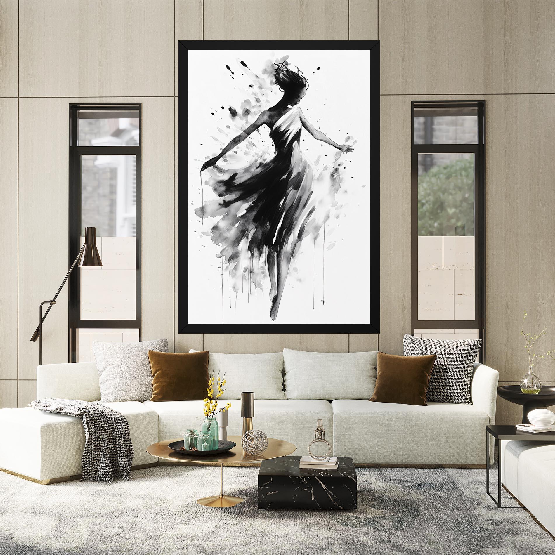 Tablou Canvas Beautiful Dancing Woman mockup 2