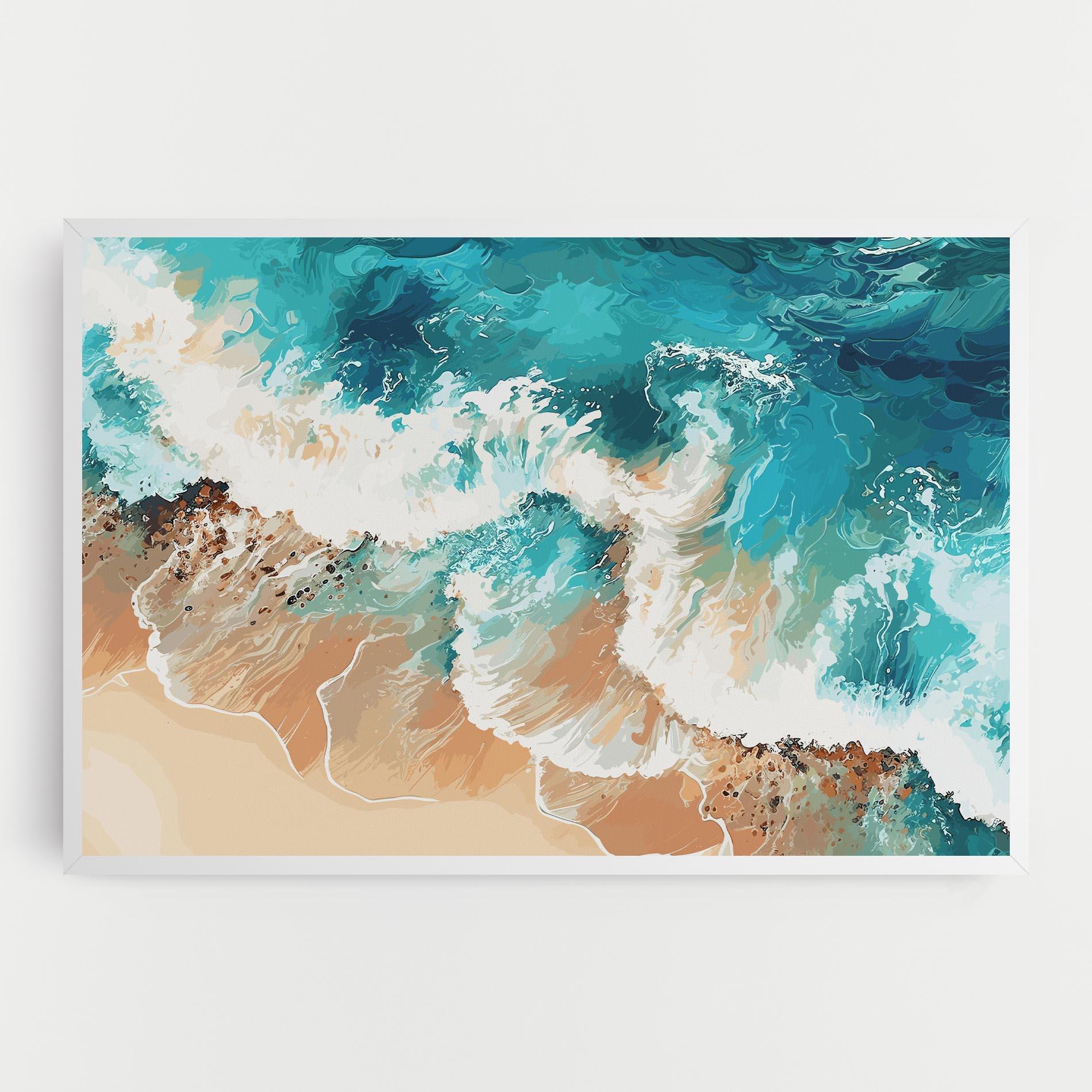 Tablou Canvas Artistic Waves mockup 0