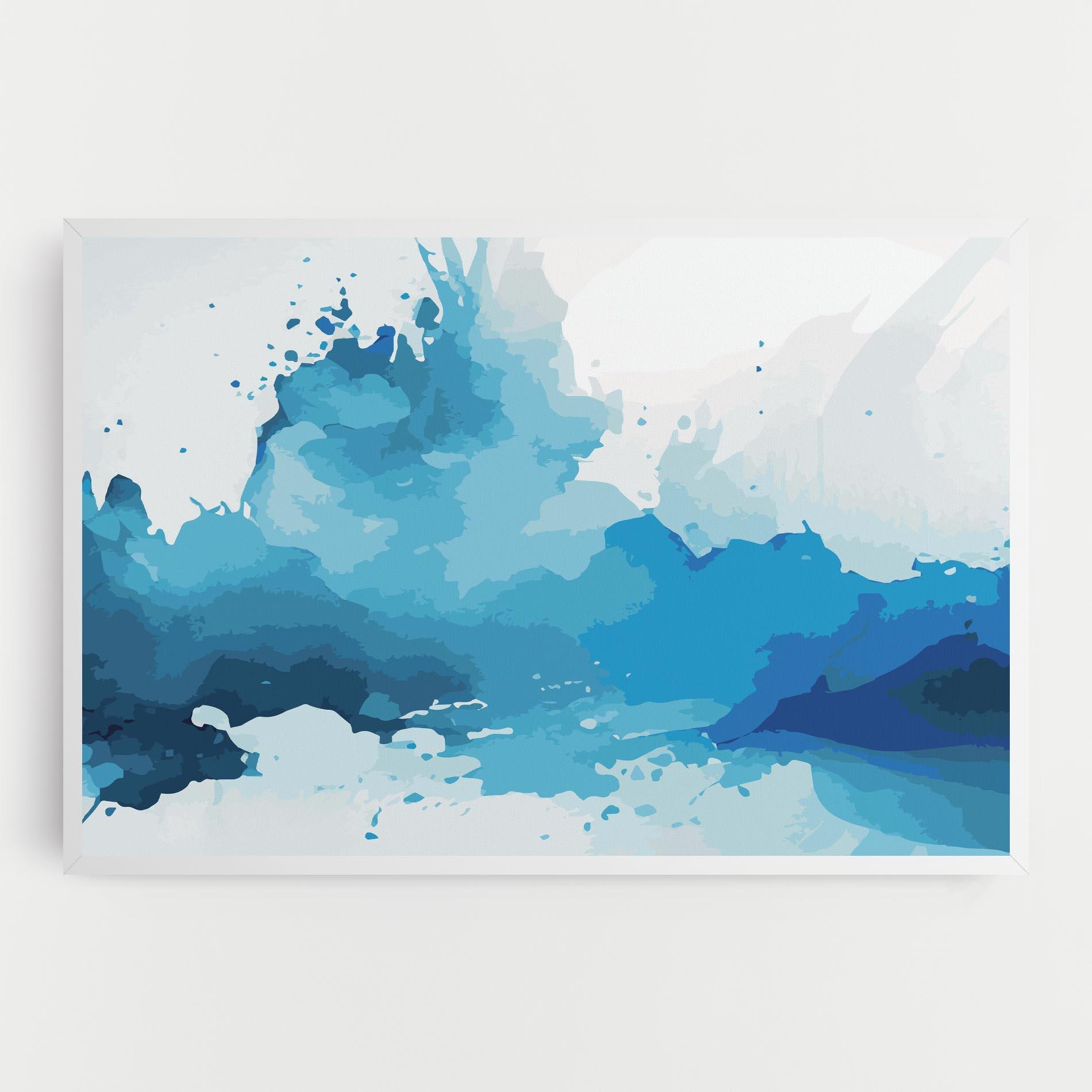 Tablou Canvas Blue Water Art mockup 0