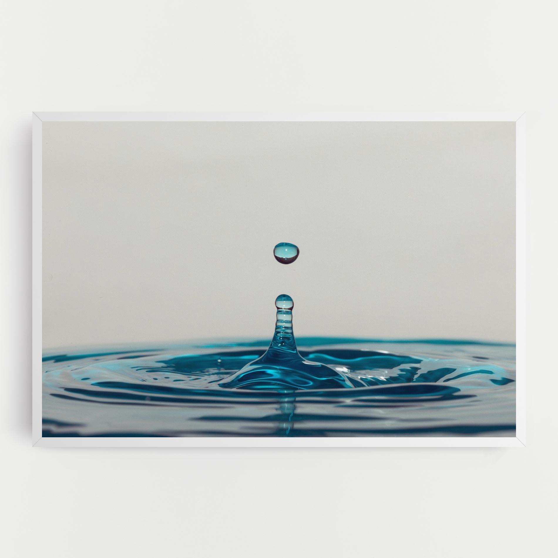 Tablou Canvas Blue Water Drop mockup 0
