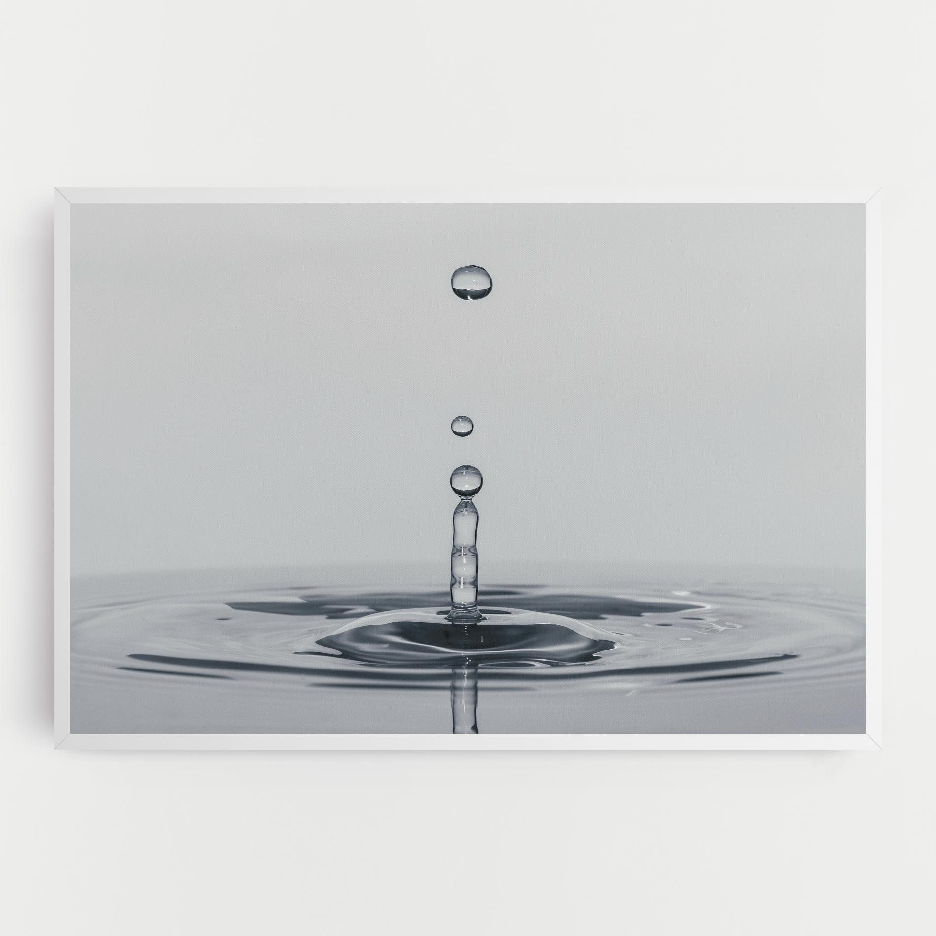 Grey Water Drop mockup 0